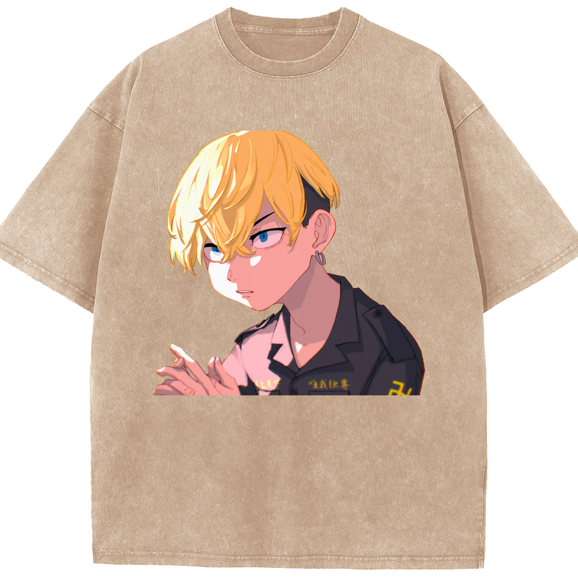（画像用） 東京リベンジャーズ Tokyo Revengers 綿100% ヴィンテージ風 半袖Tシャツ（フロントプリント）