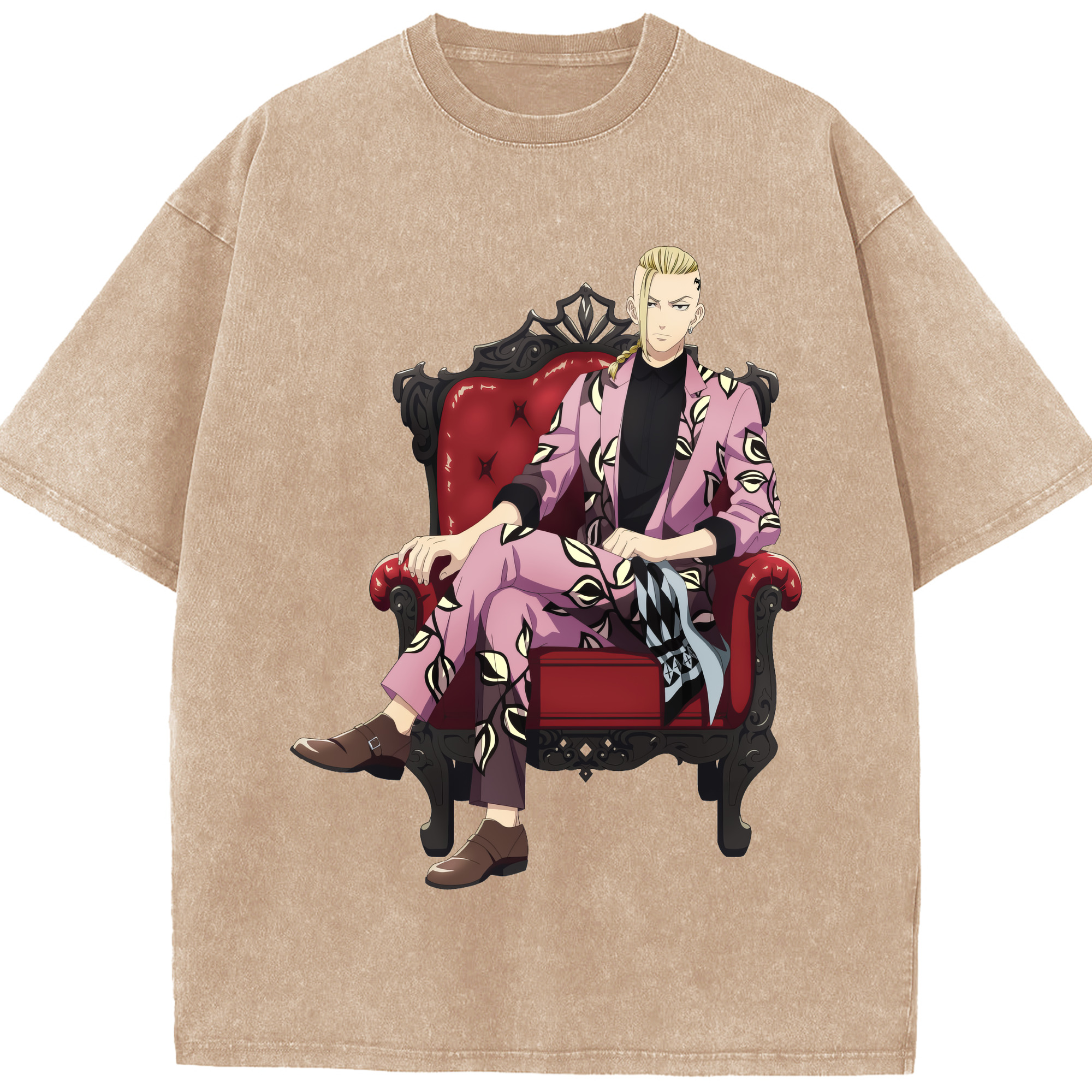 （画像用） 東京リベンジャーズ Tokyo Revengers 綿100% ヴィンテージ風 半袖Tシャツ（フロントプリント）