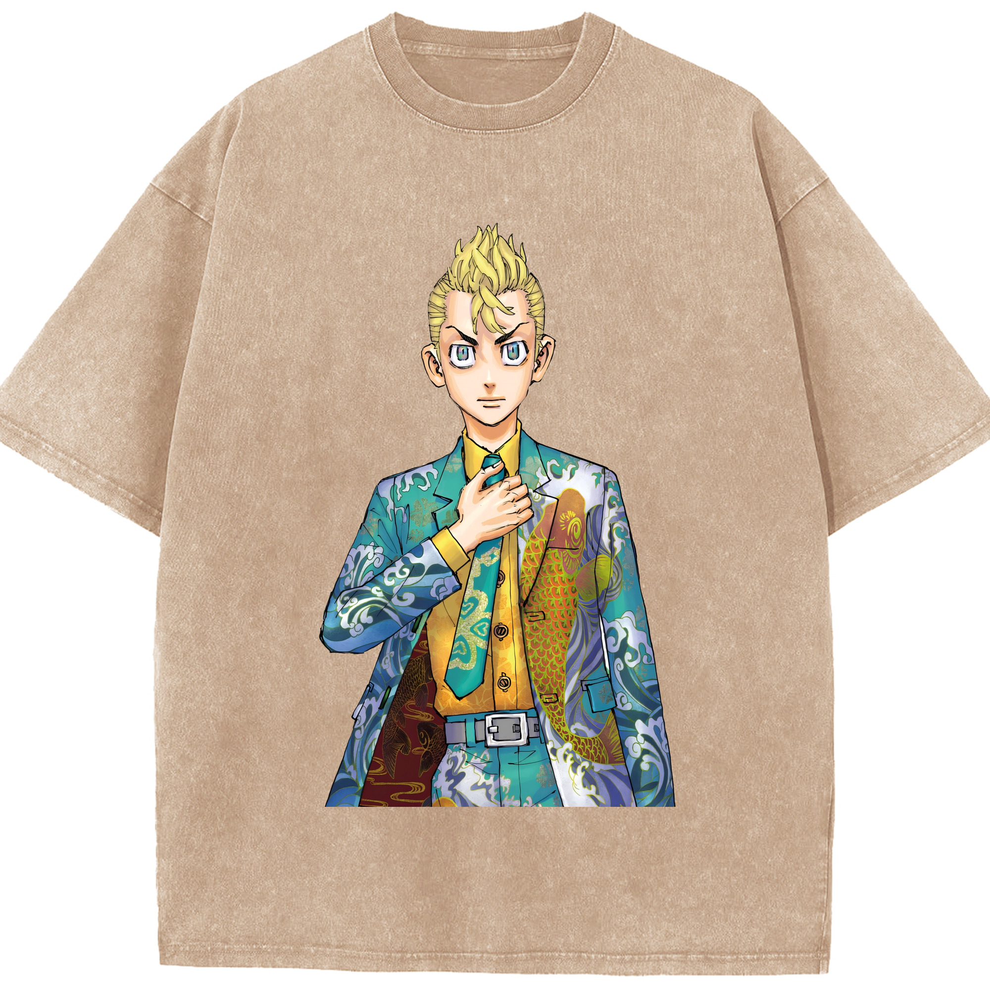 （画像用） 東京リベンジャーズ Tokyo Revengers 綿100% ヴィンテージ風 半袖Tシャツ（フロントプリント）
