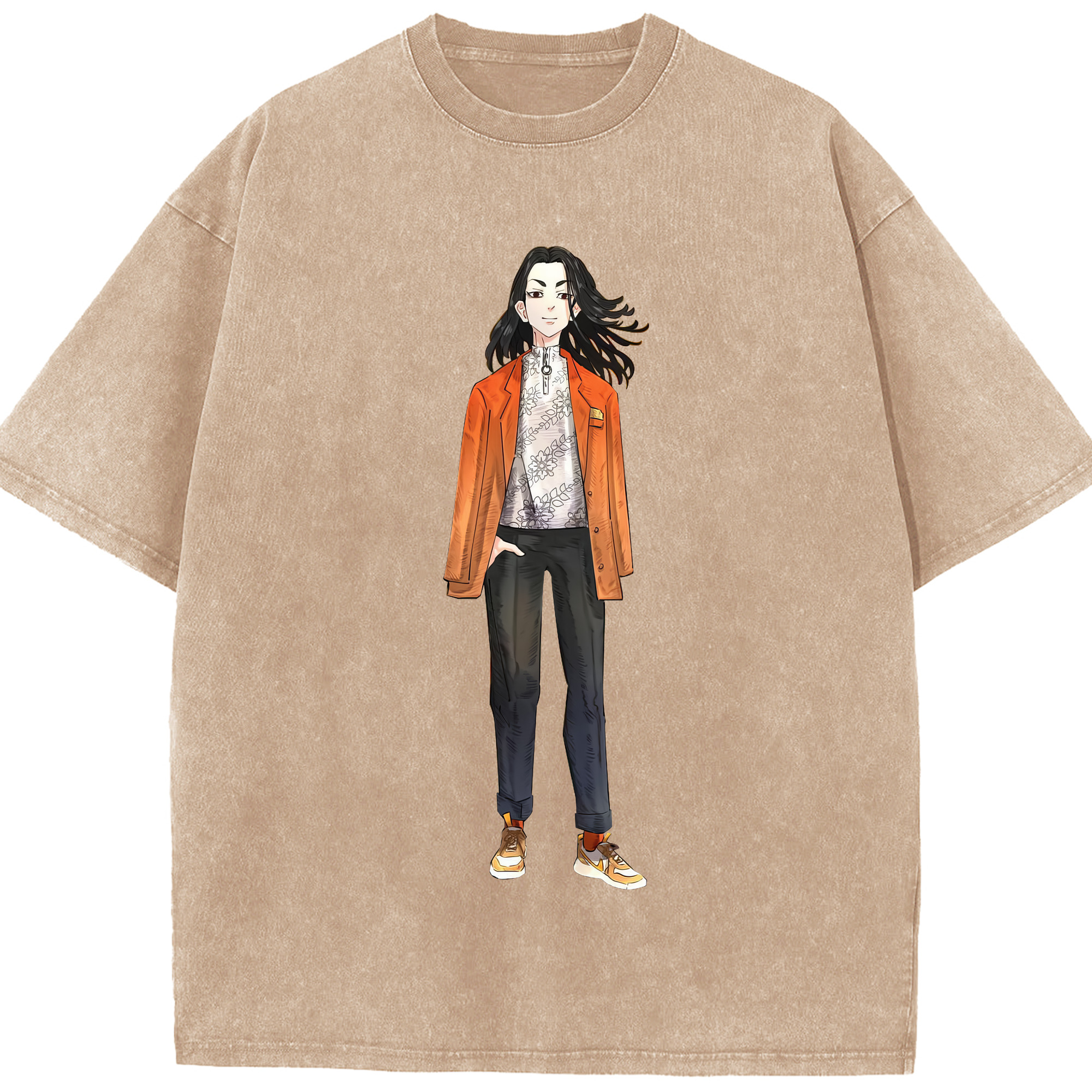 （画像用） 東京リベンジャーズ Tokyo Revengers 綿100% ヴィンテージ風 半袖Tシャツ（フロントプリント）