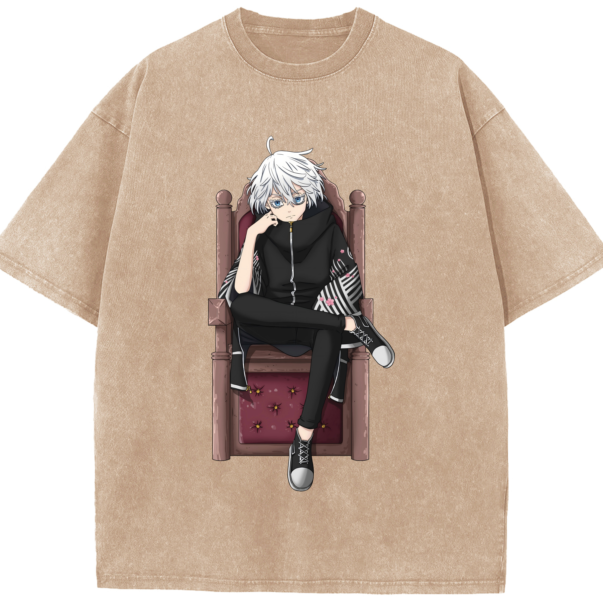 （画像用） 東京リベンジャーズ Tokyo Revengers 綿100% ヴィンテージ風 半袖Tシャツ（フロントプリント）