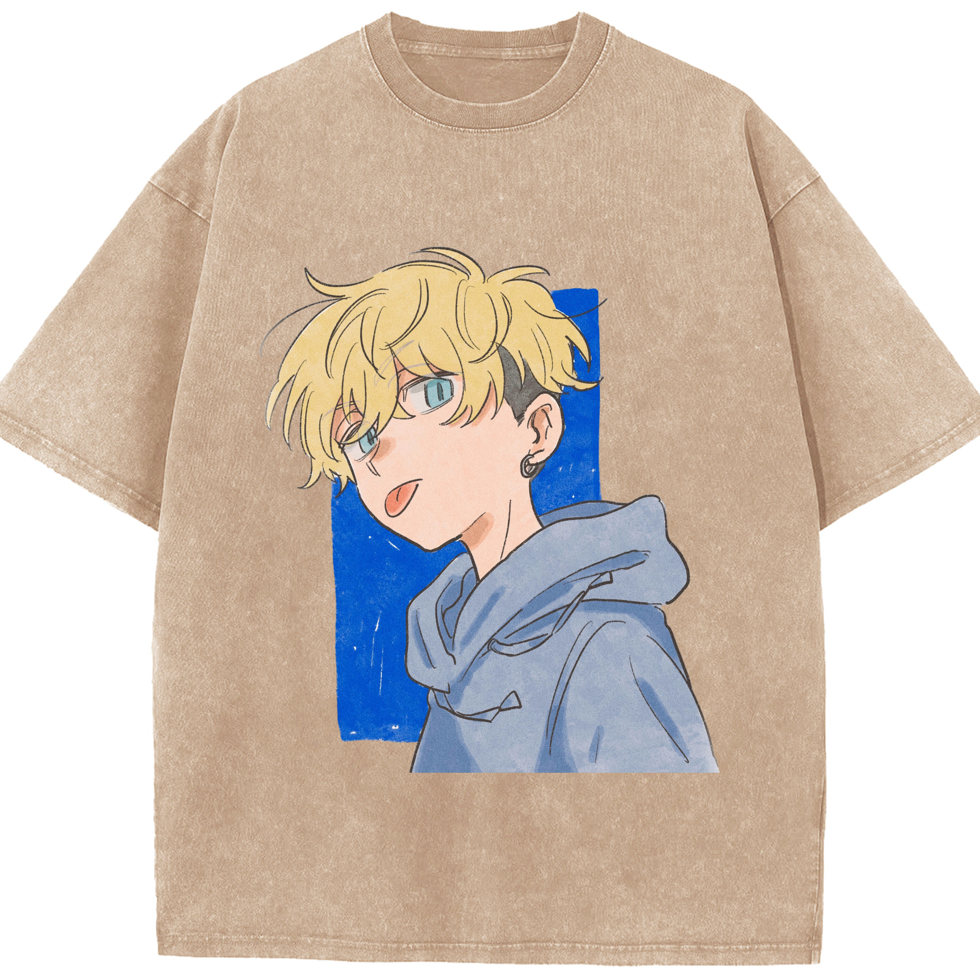 （画像用） 東京リベンジャーズ Tokyo Revengers 綿100% ヴィンテージ風 半袖Tシャツ（フロントプリント）