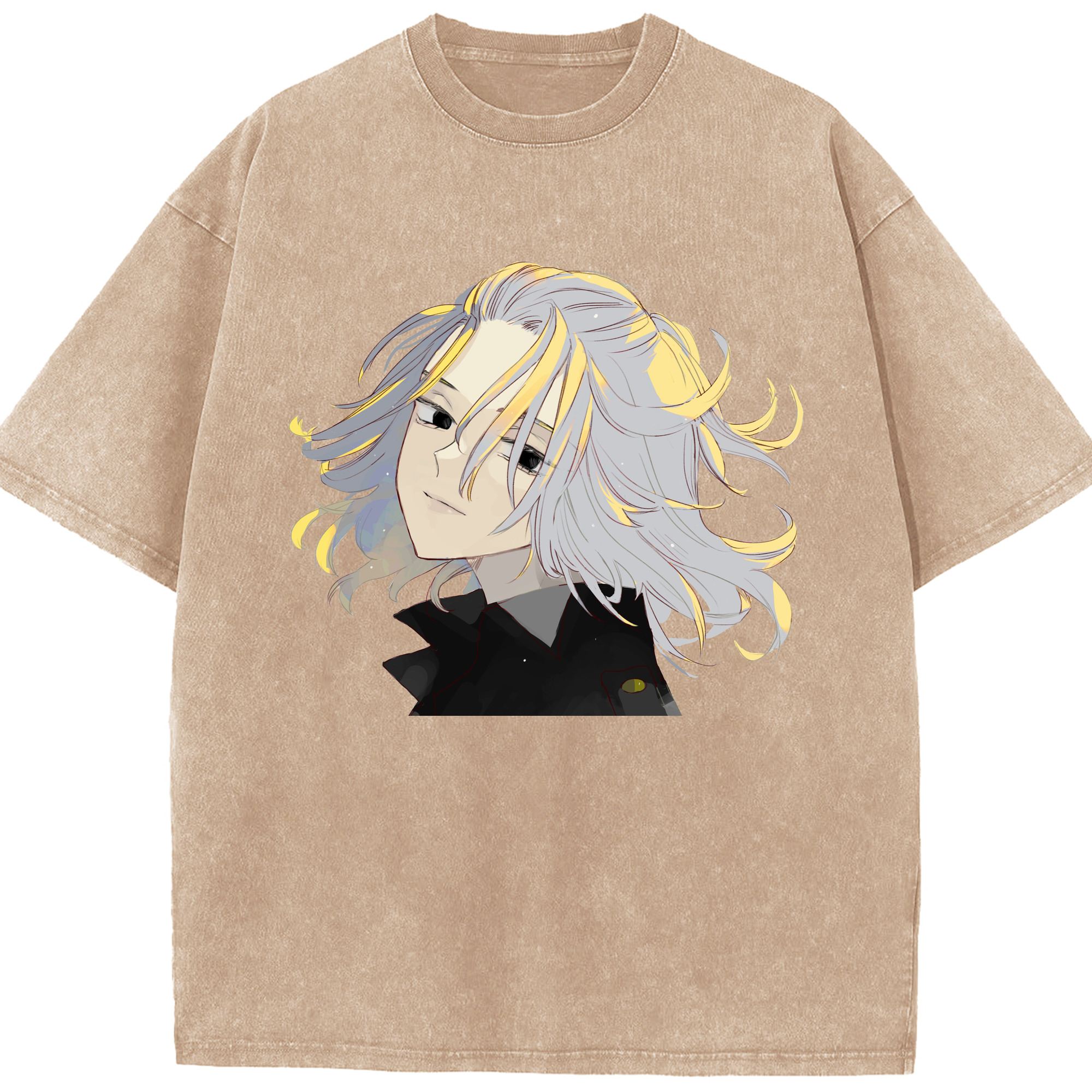 （画像用） 東京リベンジャーズ Tokyo Revengers 綿100% ヴィンテージ風 半袖Tシャツ（フロントプリント）