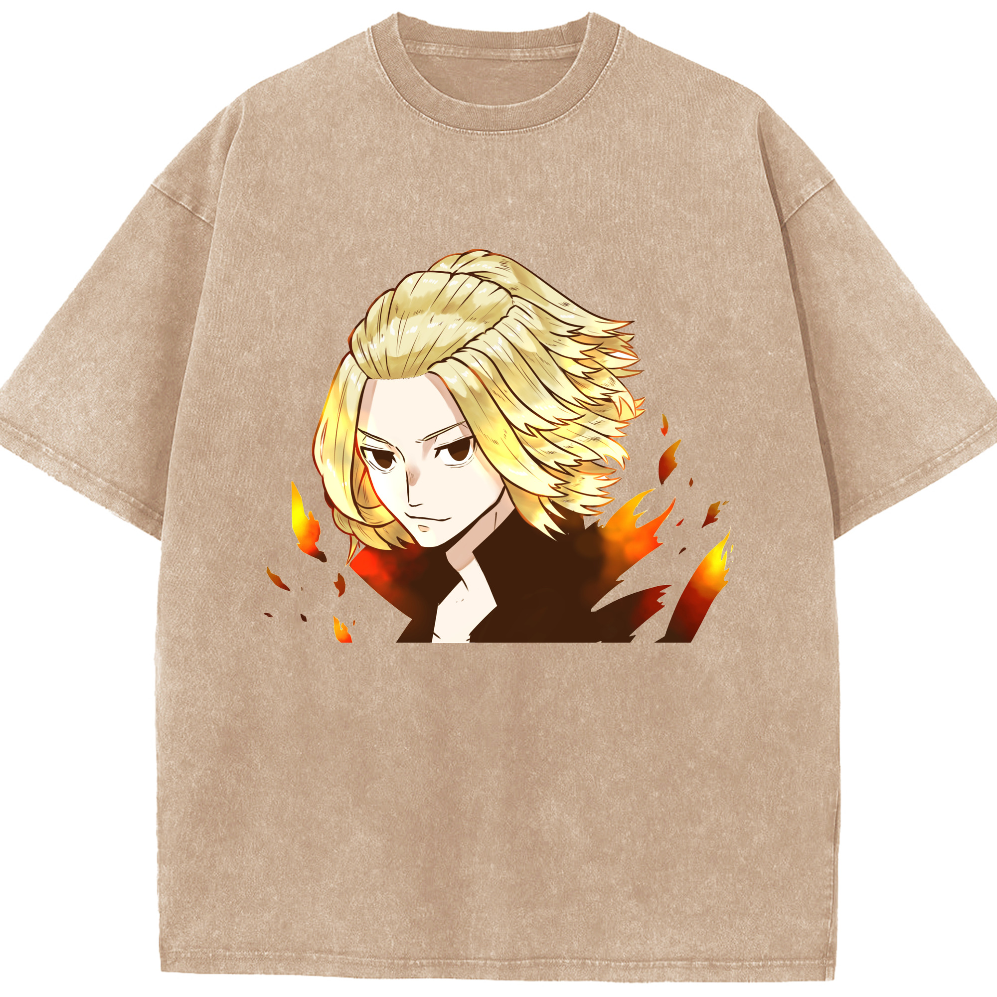 （画像用） 東京リベンジャーズ Tokyo Revengers 綿100% ヴィンテージ風 半袖Tシャツ（フロントプリント）