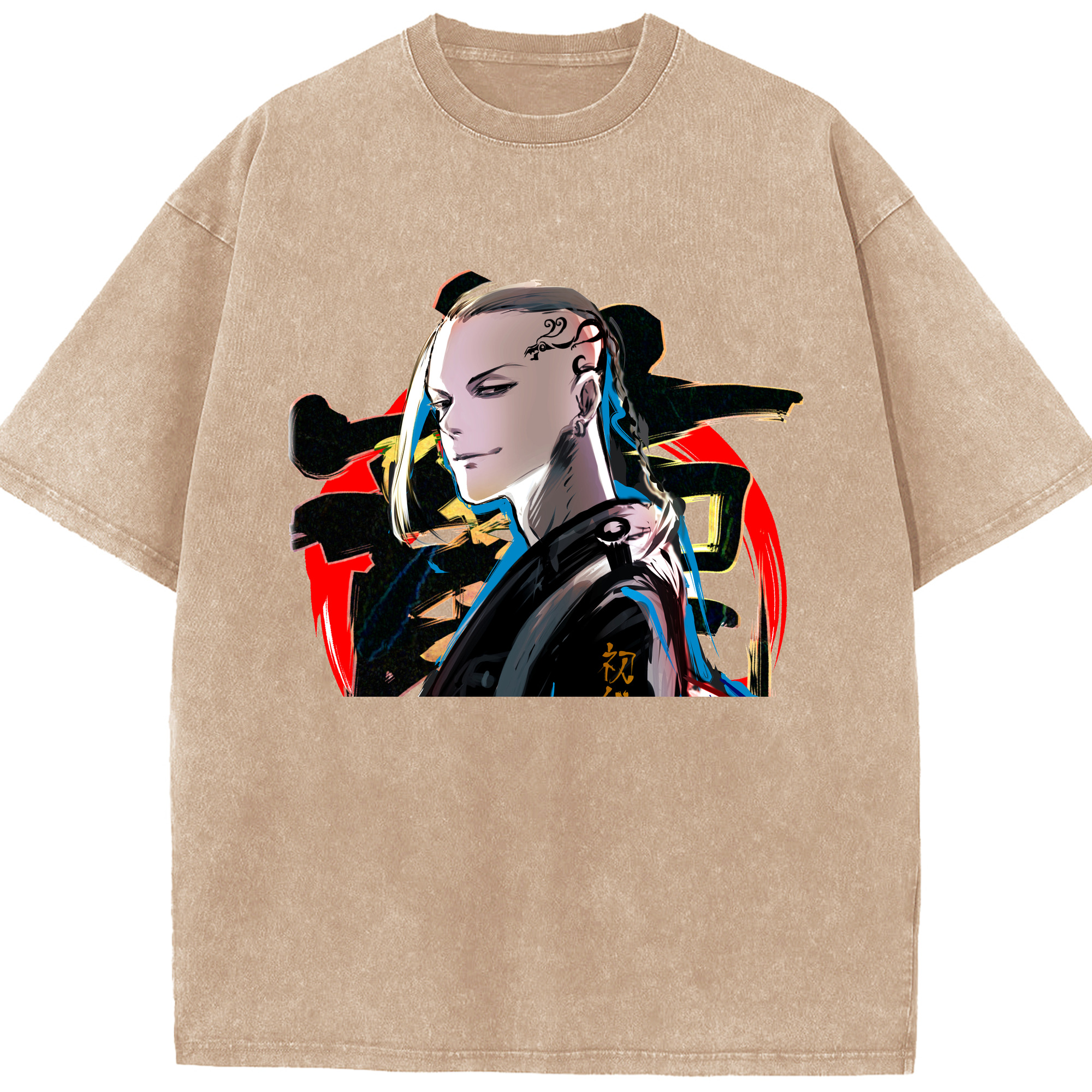 （画像用） 東京リベンジャーズ Tokyo Revengers 綿100% ヴィンテージ風 半袖Tシャツ（フロントプリント）