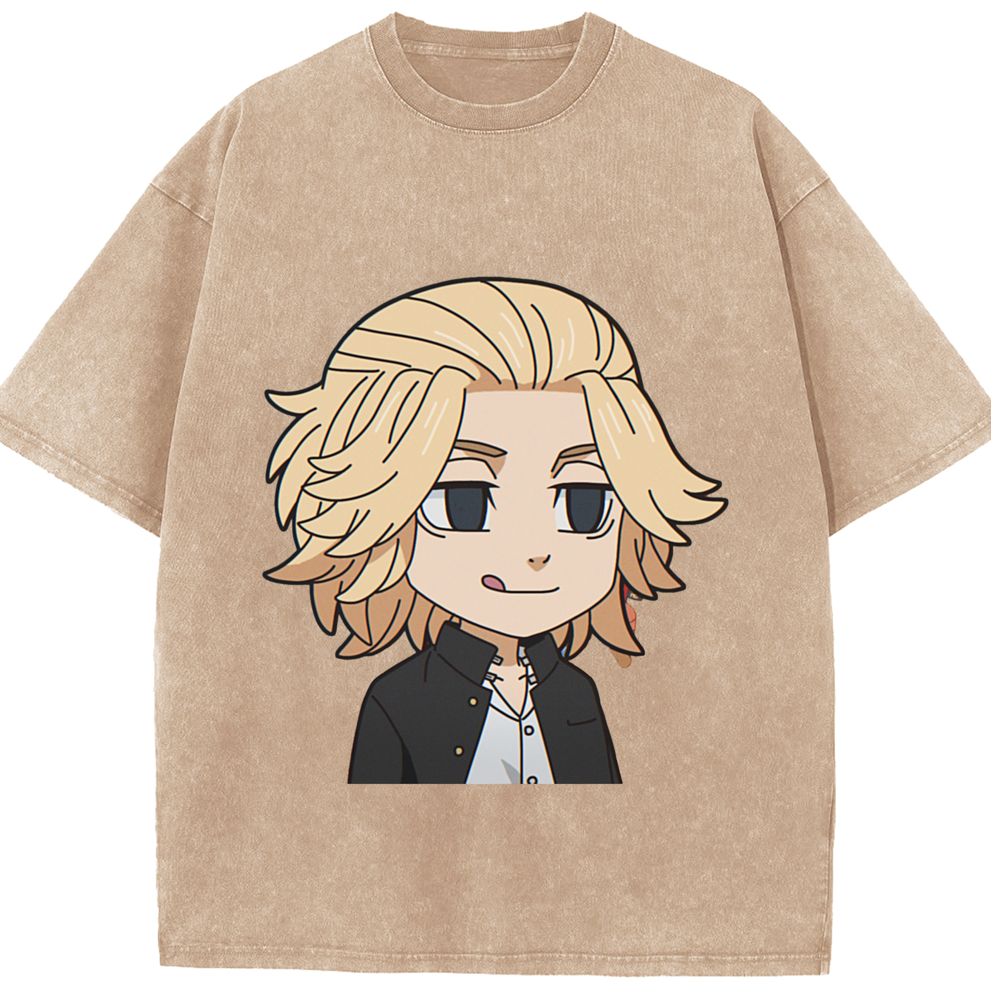 （画像用） 東京リベンジャーズ Tokyo Revengers 綿100% ヴィンテージ風 半袖Tシャツ（フロントプリント）