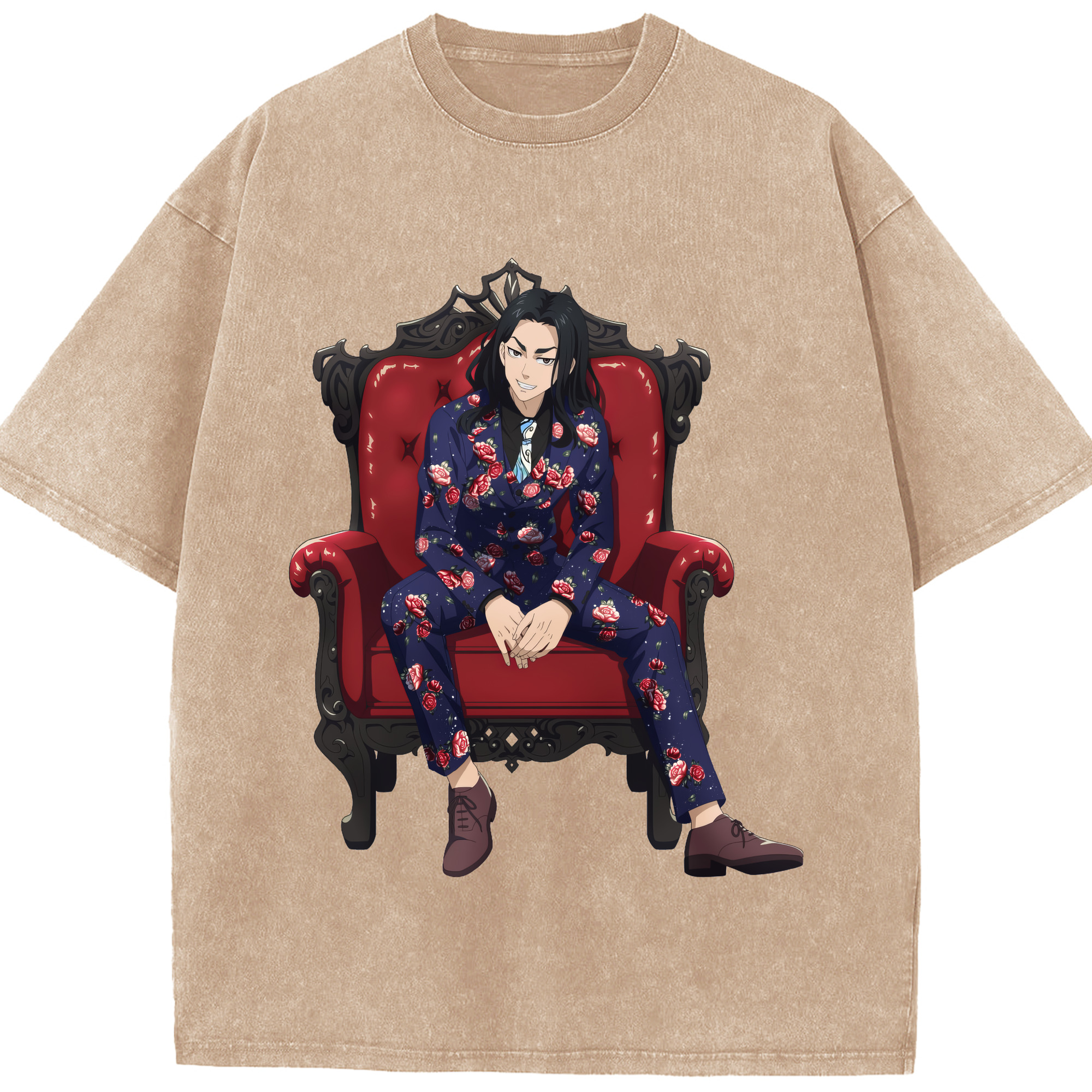 （画像用） 東京リベンジャーズ Tokyo Revengers 綿100% ヴィンテージ風 半袖Tシャツ（フロントプリント）