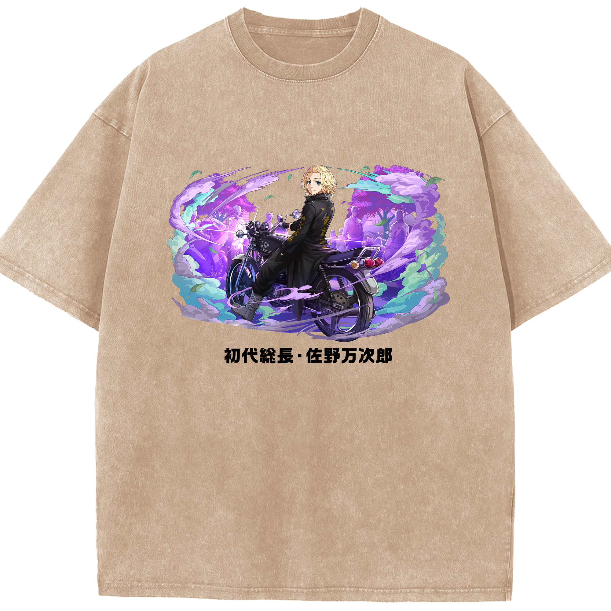 （画像用） 東京リベンジャーズ Tokyo Revengers 綿100% ヴィンテージ風 半袖Tシャツ（フロントプリント）