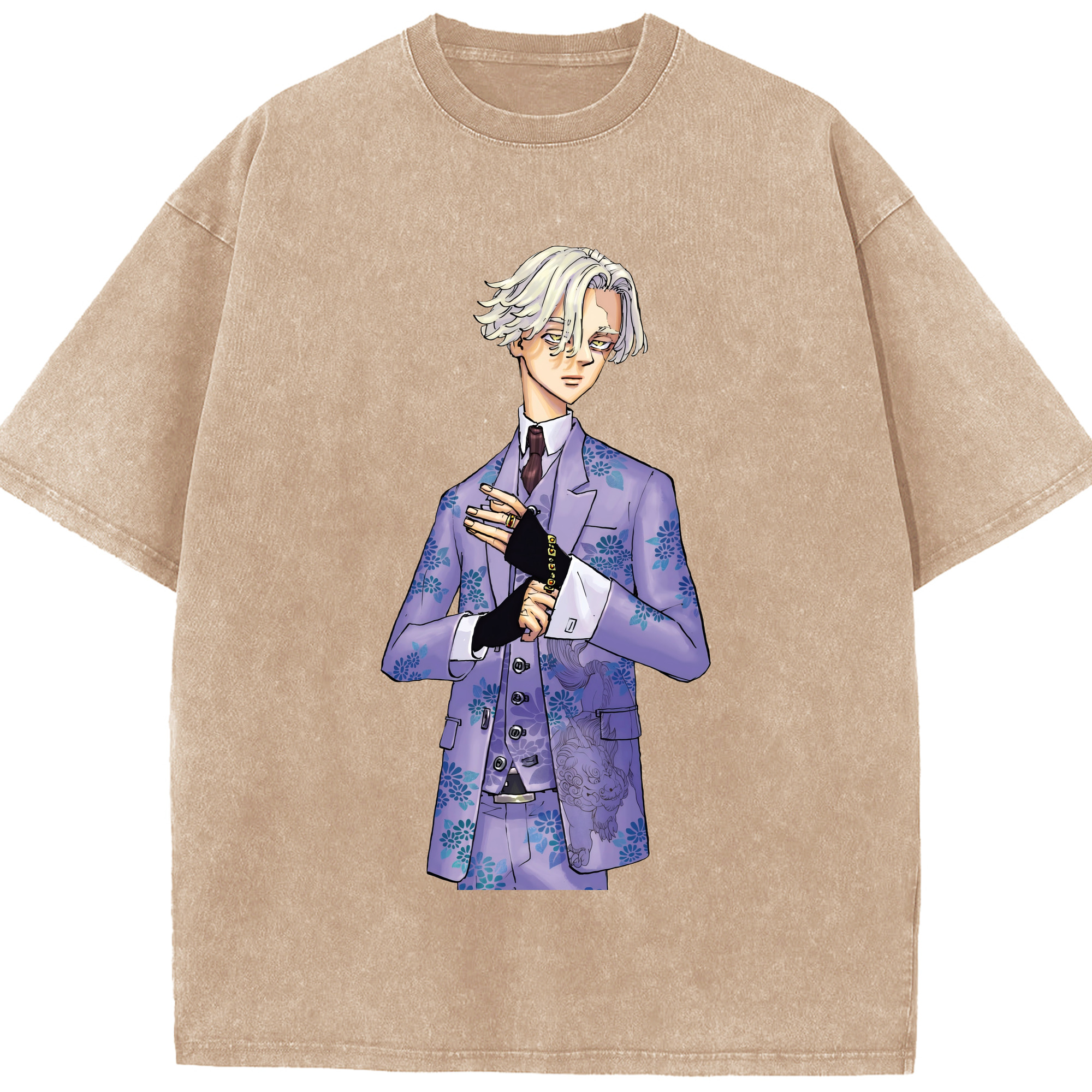 （画像用） 東京リベンジャーズ Tokyo Revengers 綿100% ヴィンテージ風 半袖Tシャツ（フロントプリント）