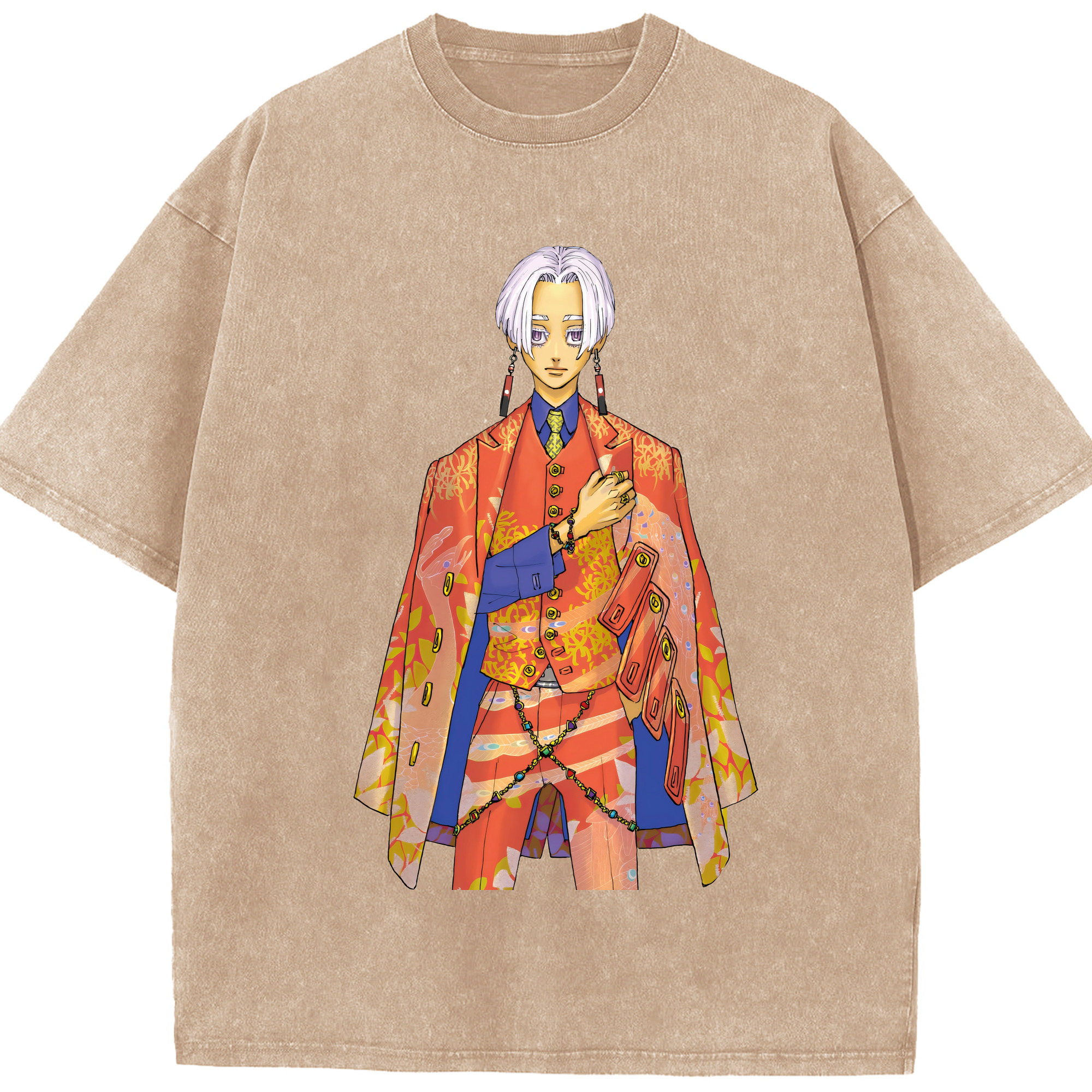 （画像用） 東京リベンジャーズ Tokyo Revengers 綿100% ヴィンテージ風 半袖Tシャツ（フロントプリント）