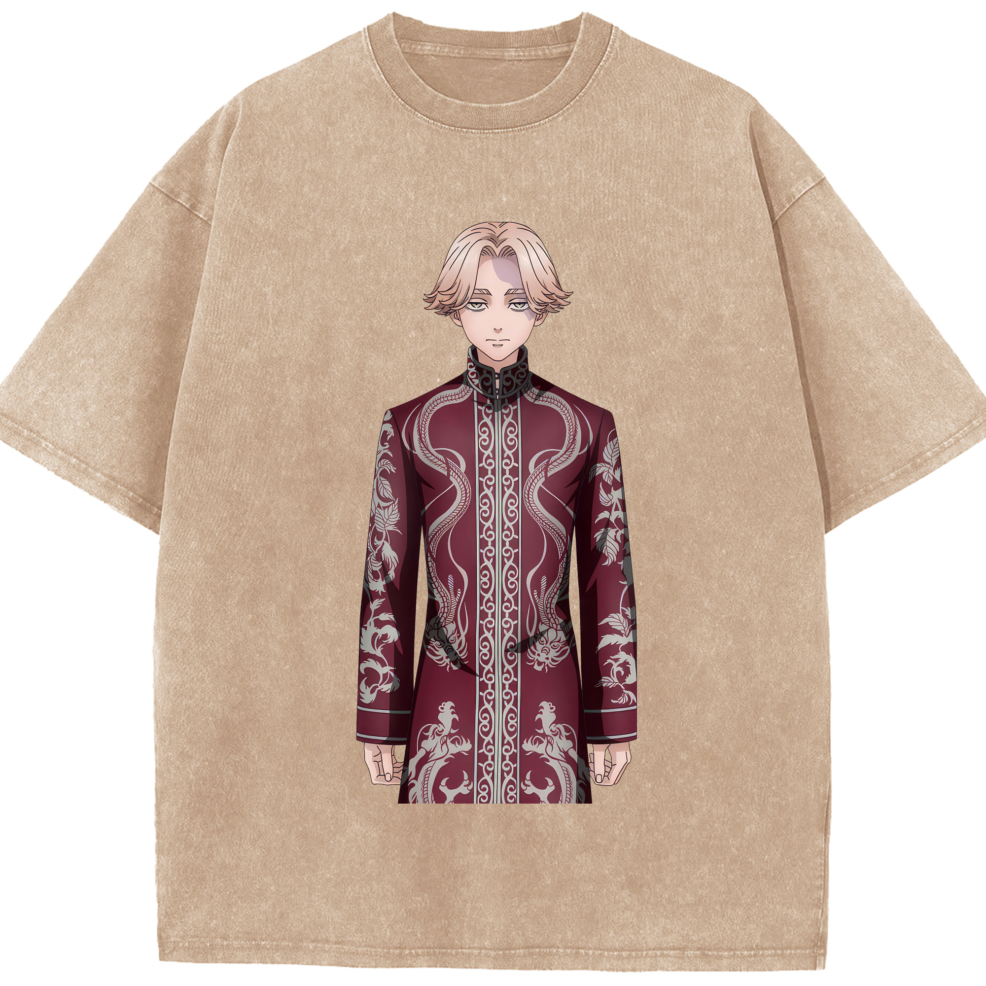 （画像用） 東京リベンジャーズ Tokyo Revengers 綿100% ヴィンテージ風 半袖Tシャツ（フロントプリント）