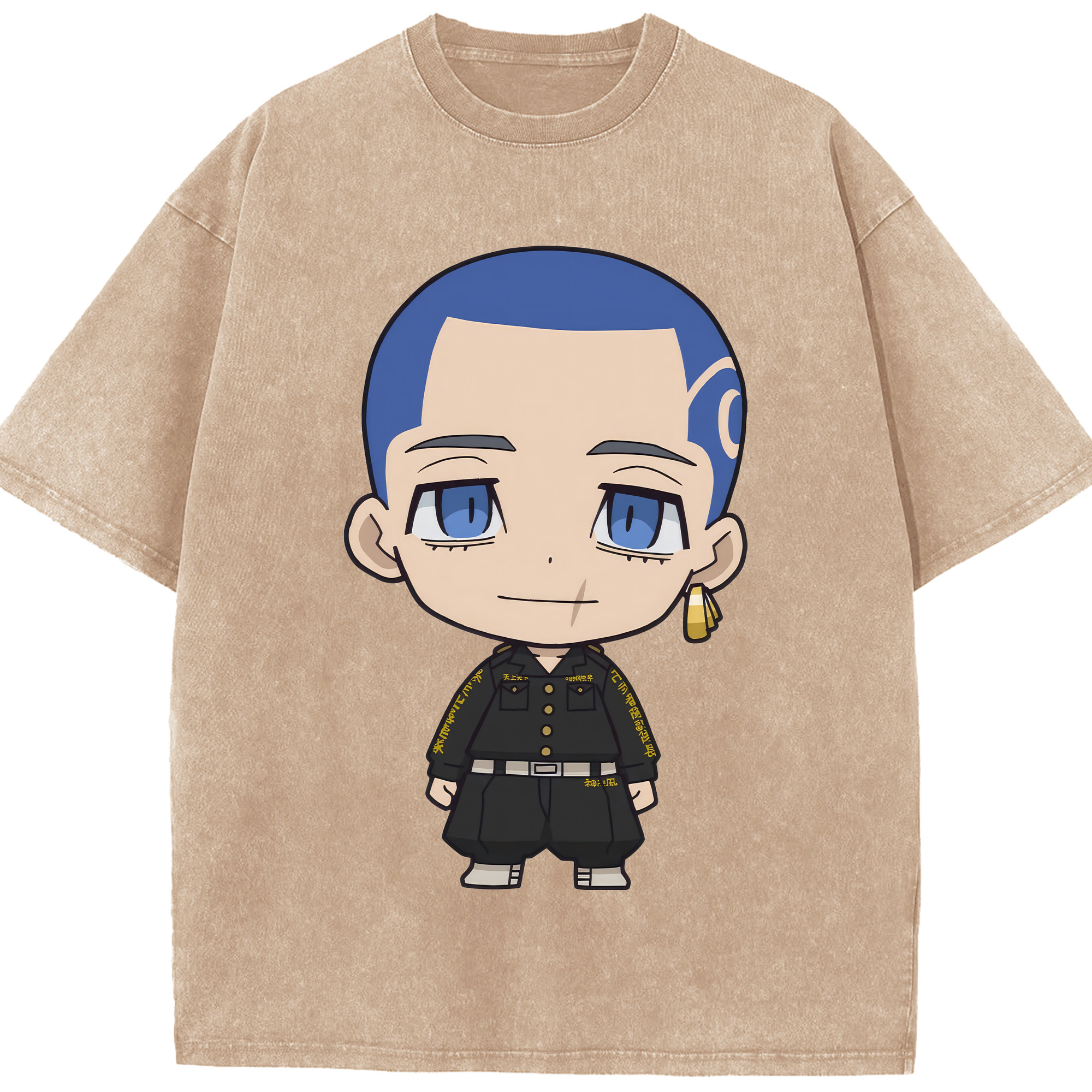 （画像用） 東京リベンジャーズ Tokyo Revengers 綿100% ヴィンテージ風 半袖Tシャツ（フロントプリント）