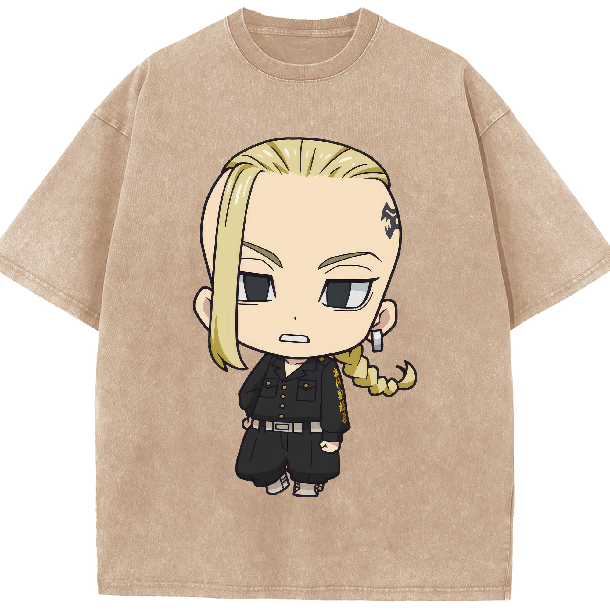 （画像用） 東京リベンジャーズ Tokyo Revengers 綿100% ヴィンテージ風 半袖Tシャツ（フロントプリント）