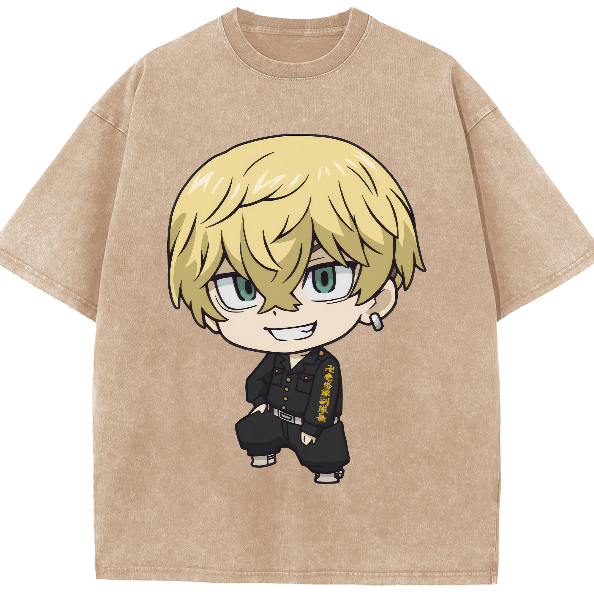 （画像用） 東京リベンジャーズ Tokyo Revengers 綿100% ヴィンテージ風 半袖Tシャツ（フロントプリント）