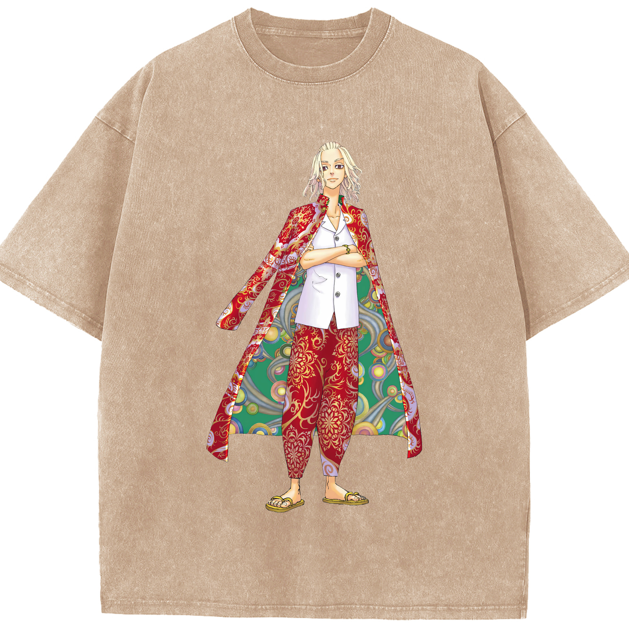 （画像用） 東京リベンジャーズ Tokyo Revengers 綿100% ヴィンテージ風 半袖Tシャツ（フロントプリント）