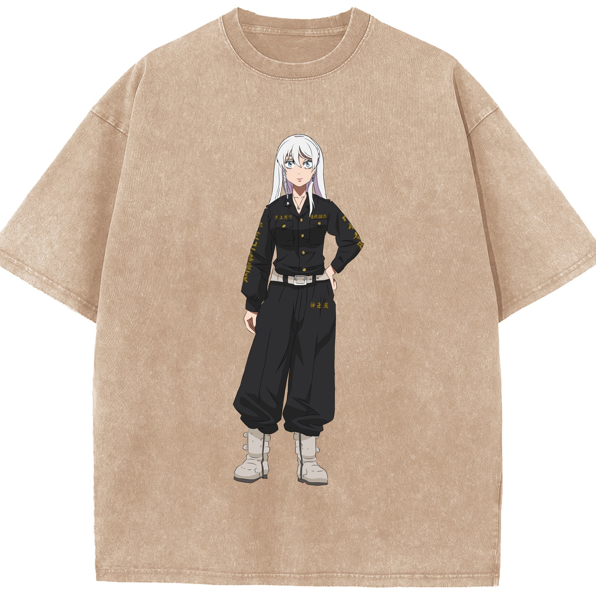 （画像用） 東京リベンジャーズ Tokyo Revengers 綿100% ヴィンテージ風 半袖Tシャツ（フロントプリント）