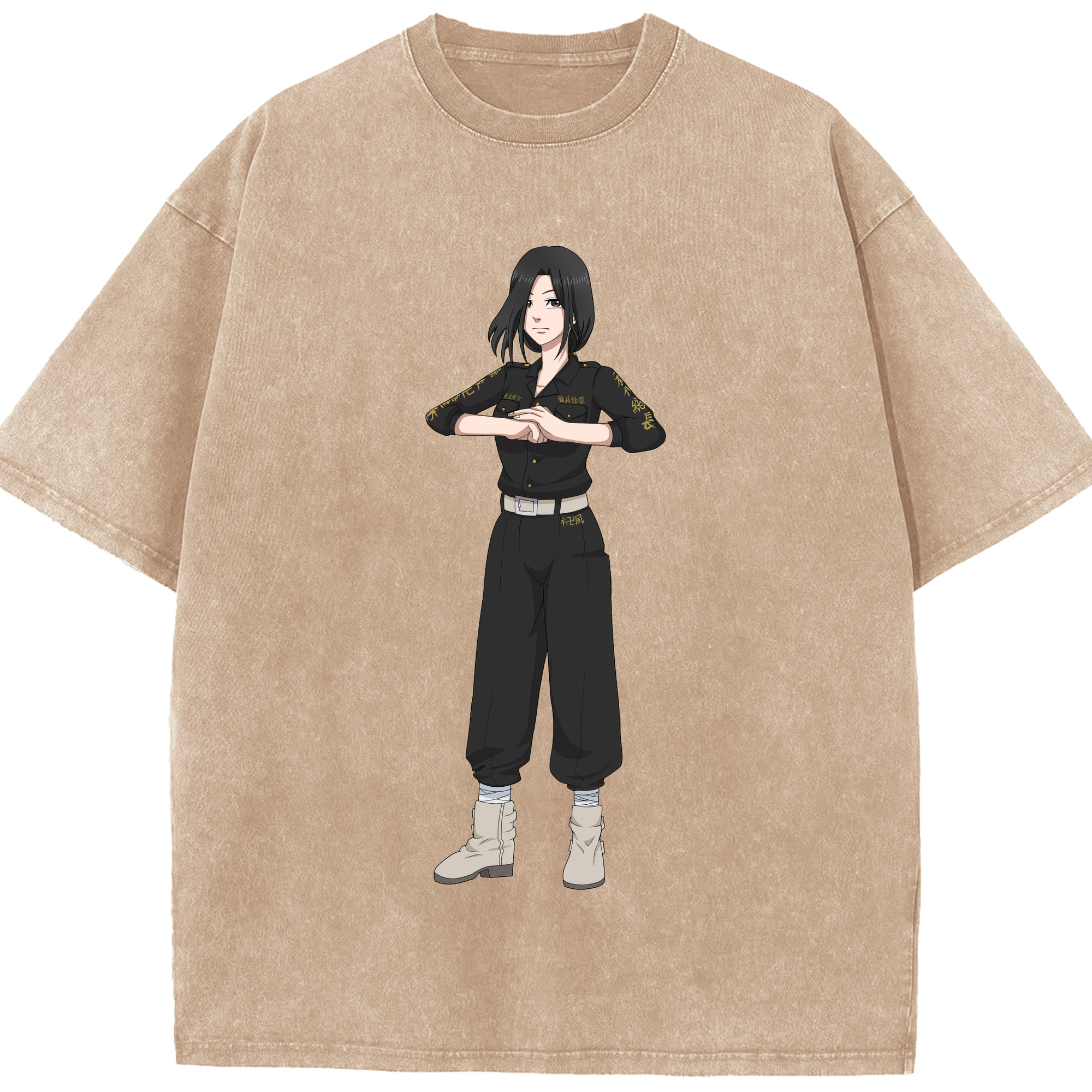 （画像用） 東京リベンジャーズ Tokyo Revengers 綿100% ヴィンテージ風 半袖Tシャツ（フロントプリント）