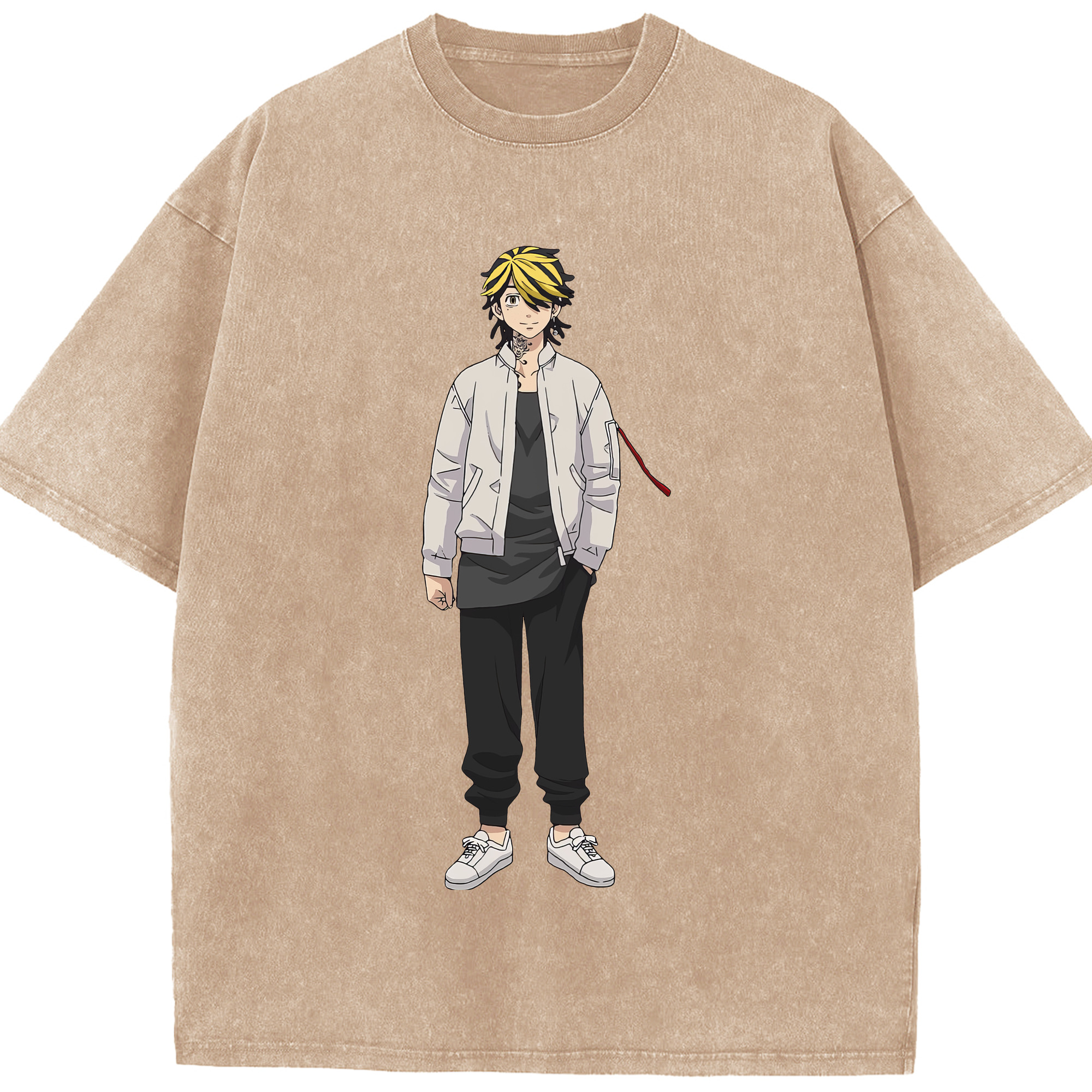 （画像用） 東京リベンジャーズ Tokyo Revengers 綿100% ヴィンテージ風 半袖Tシャツ（フロントプリント）