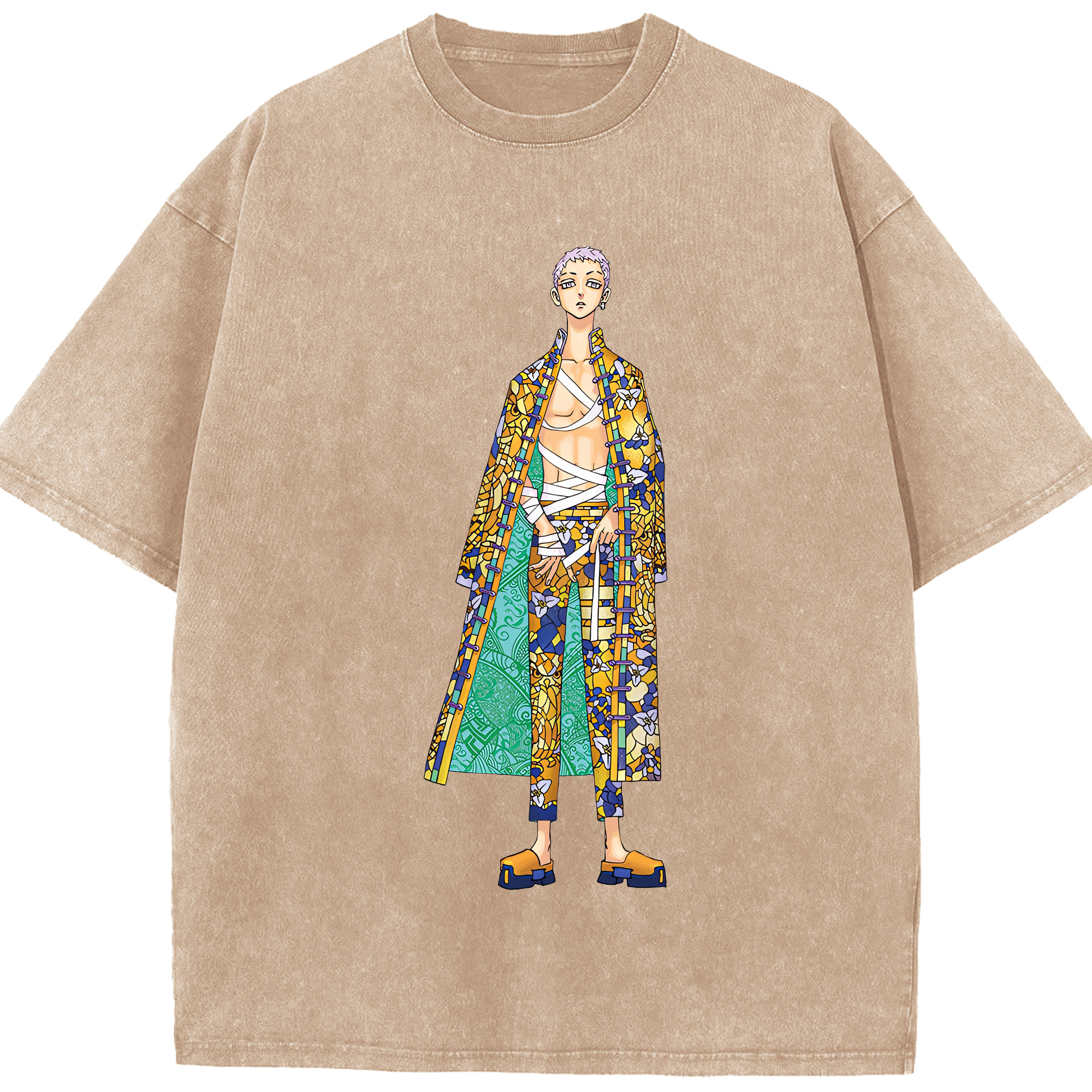 （画像用） 東京リベンジャーズ Tokyo Revengers 綿100% ヴィンテージ風 半袖Tシャツ（フロントプリント）