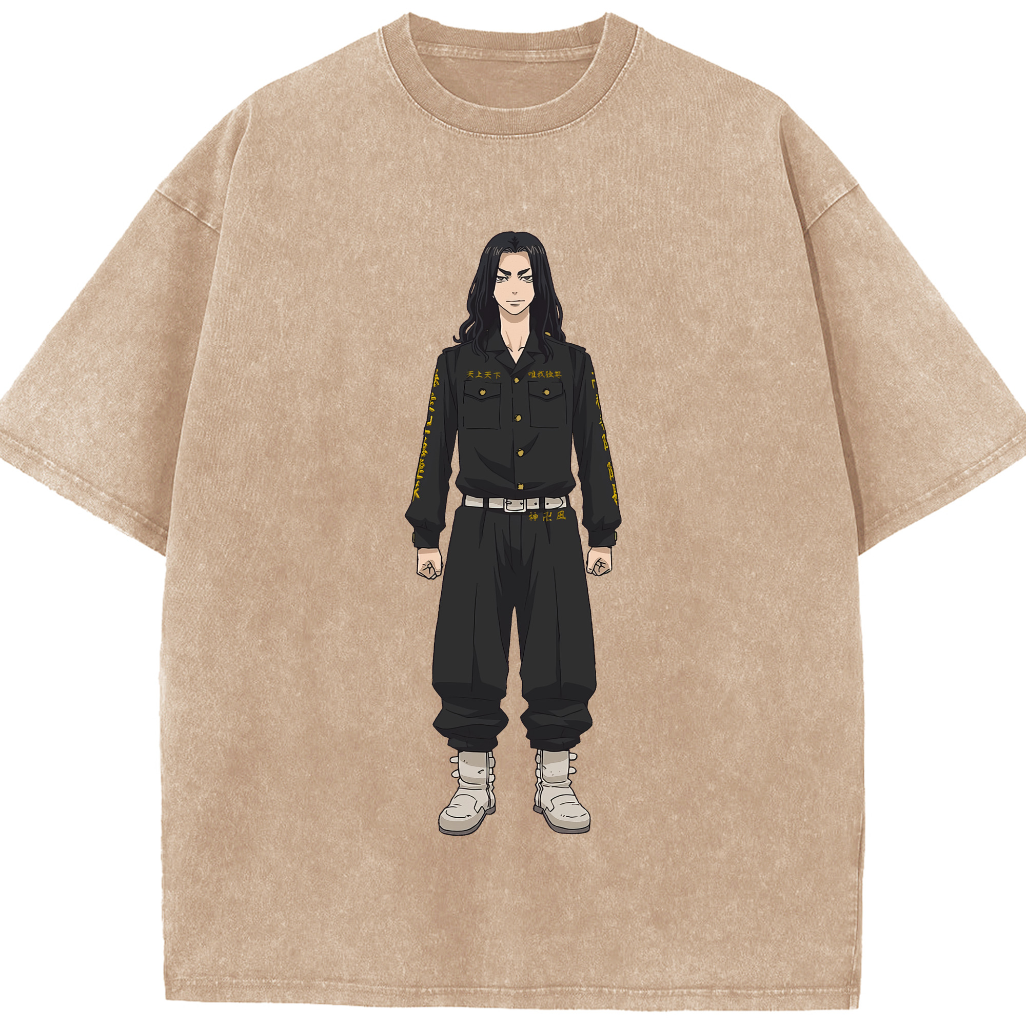 （画像用） 東京リベンジャーズ Tokyo Revengers 綿100% ヴィンテージ風 半袖Tシャツ（フロントプリント）
