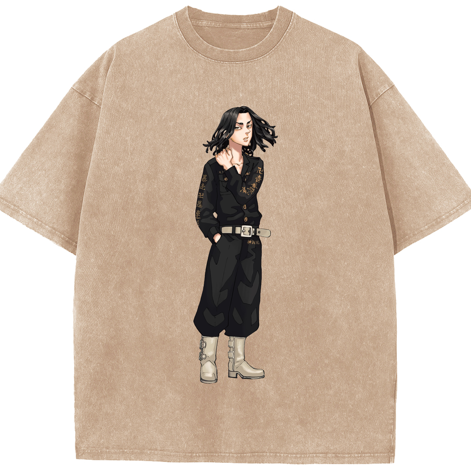 （画像用） 東京リベンジャーズ Tokyo Revengers 綿100% ヴィンテージ風 半袖Tシャツ（フロントプリント）