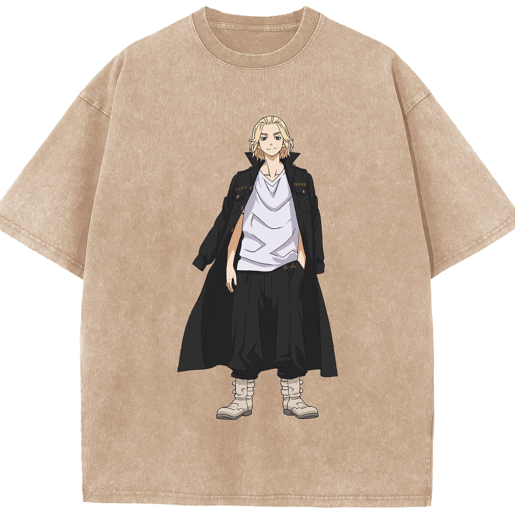 （画像用） 東京リベンジャーズ Tokyo Revengers 綿100% ヴィンテージ風 半袖Tシャツ（フロントプリント）