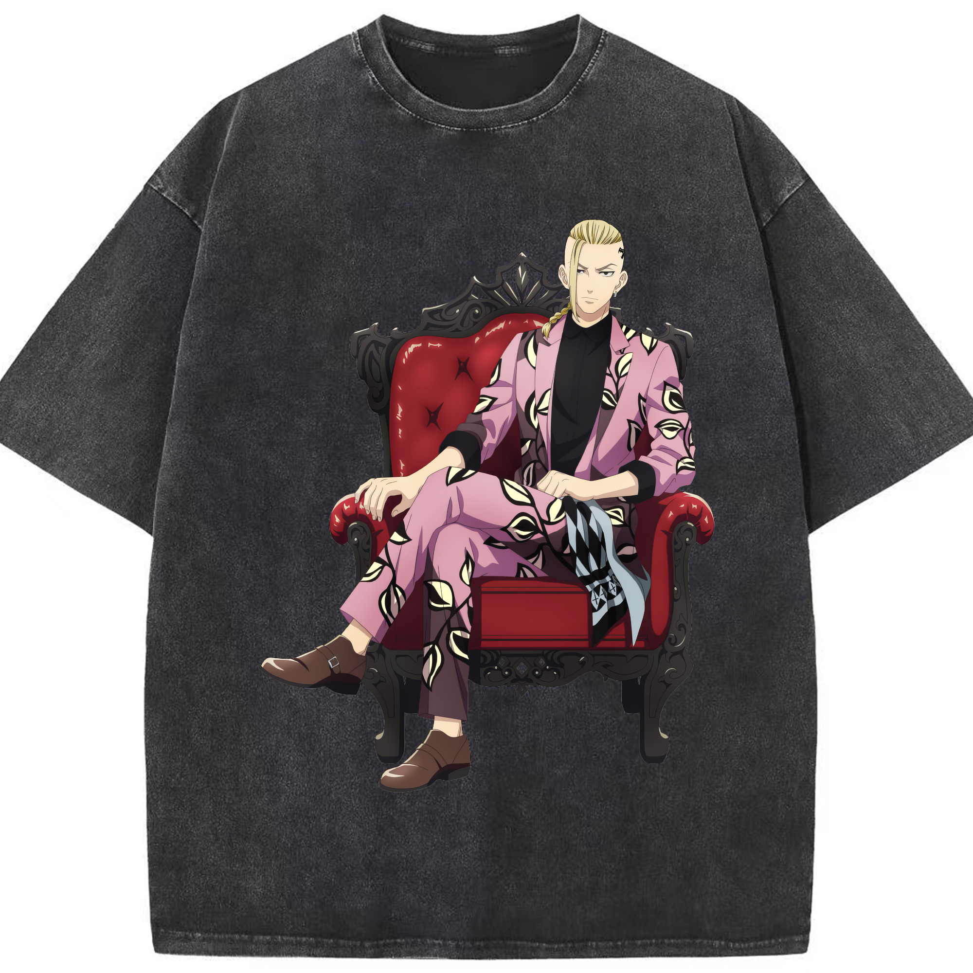 （画像用） 東京リベンジャーズ Tokyo Revengers 綿100% ヴィンテージ風 半袖Tシャツ（フロントプリント）