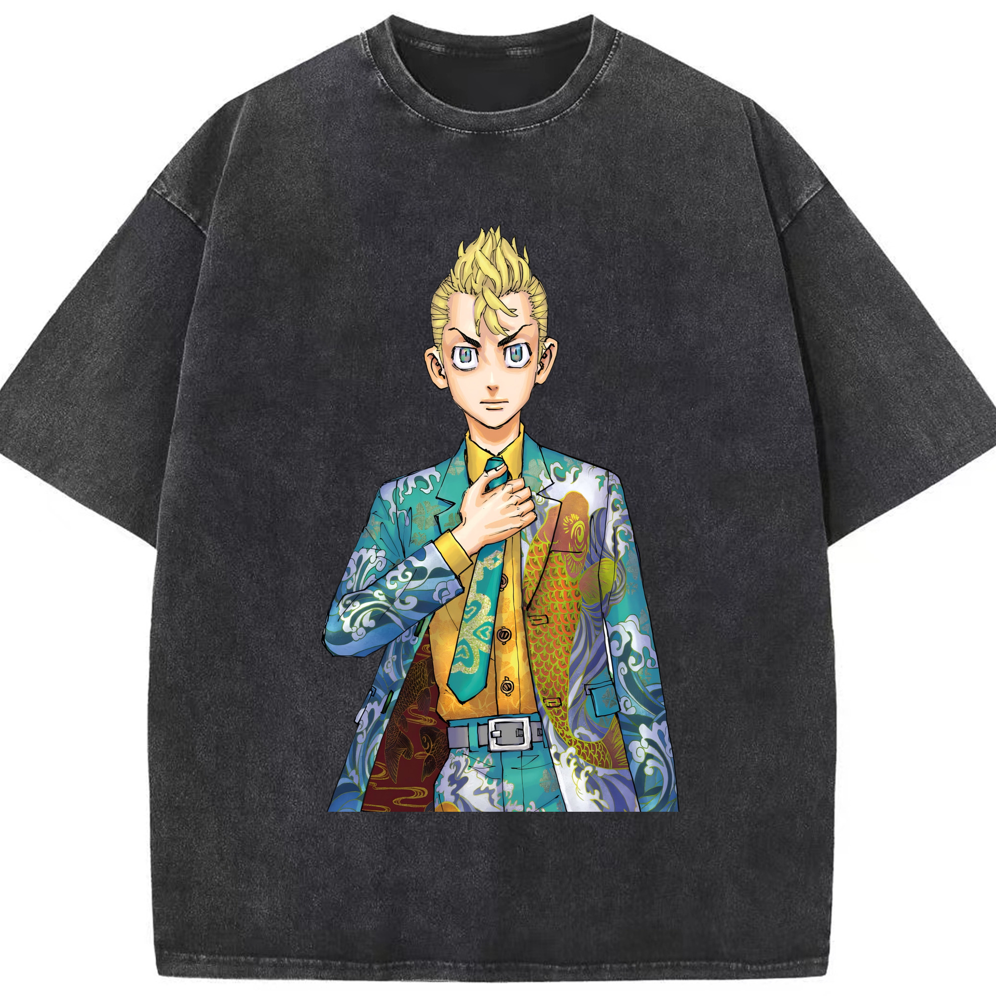 （画像用） 東京リベンジャーズ Tokyo Revengers 綿100% ヴィンテージ風 半袖Tシャツ（フロントプリント）