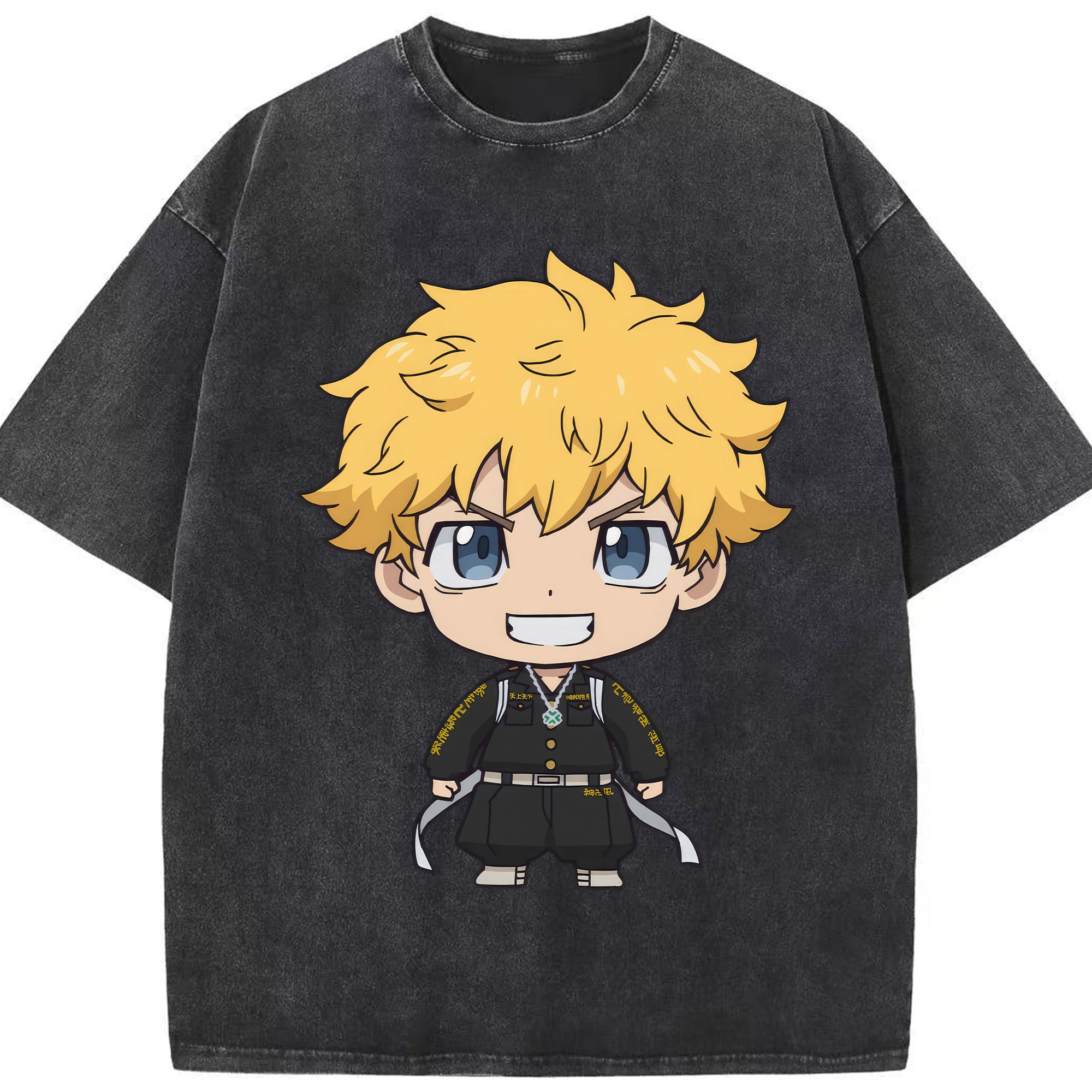（画像用） 東京リベンジャーズ Tokyo Revengers 綿100% ヴィンテージ風 半袖Tシャツ（フロントプリント）