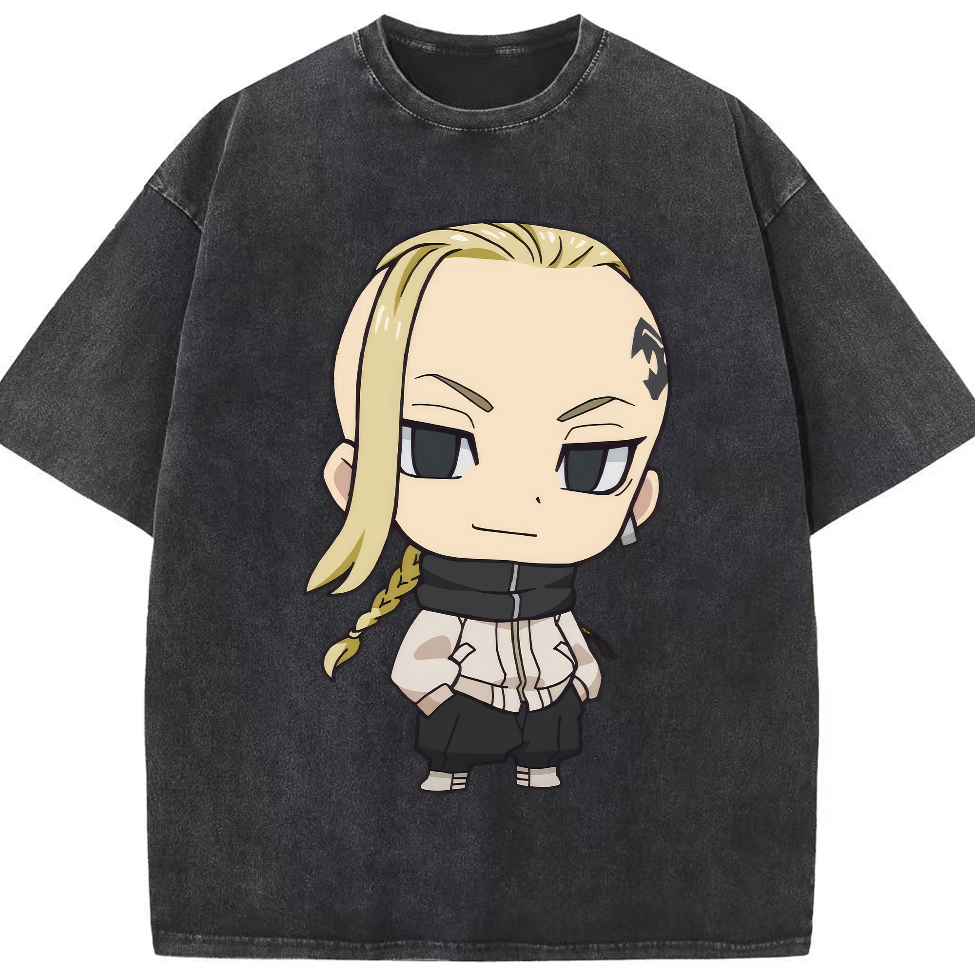 （画像用） 東京リベンジャーズ Tokyo Revengers 綿100% ヴィンテージ風 半袖Tシャツ（フロントプリント）