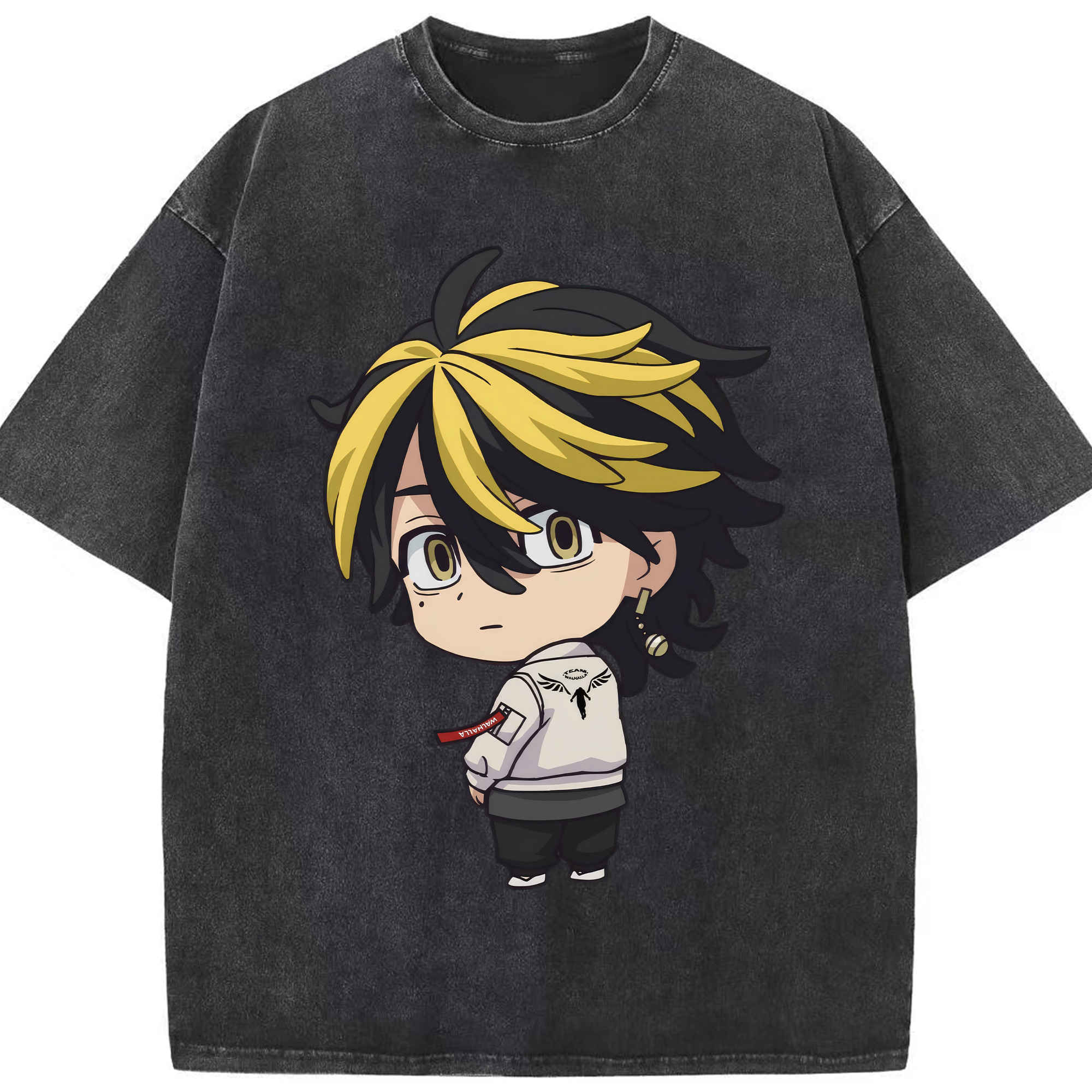 （画像用） 東京リベンジャーズ Tokyo Revengers 綿100% ヴィンテージ風 半袖Tシャツ（フロントプリント）
