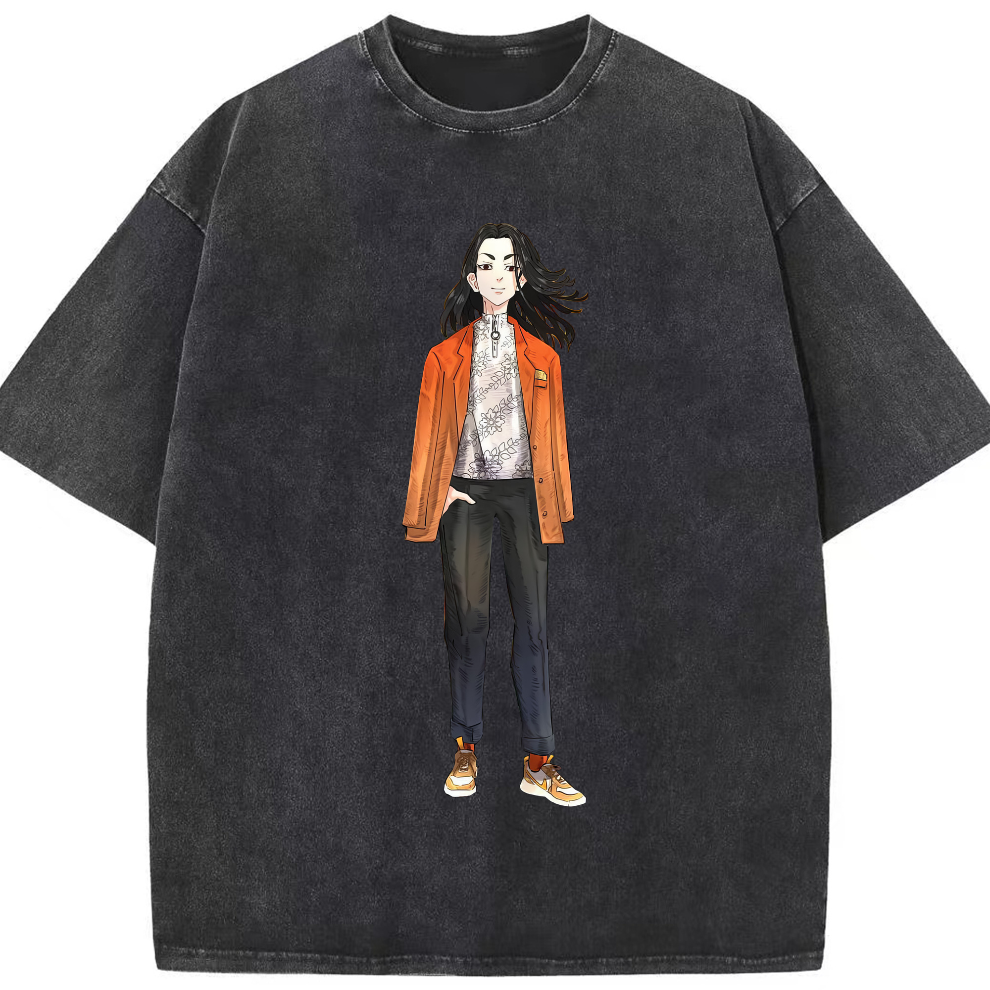 （画像用） 東京リベンジャーズ Tokyo Revengers 綿100% ヴィンテージ風 半袖Tシャツ（フロントプリント）