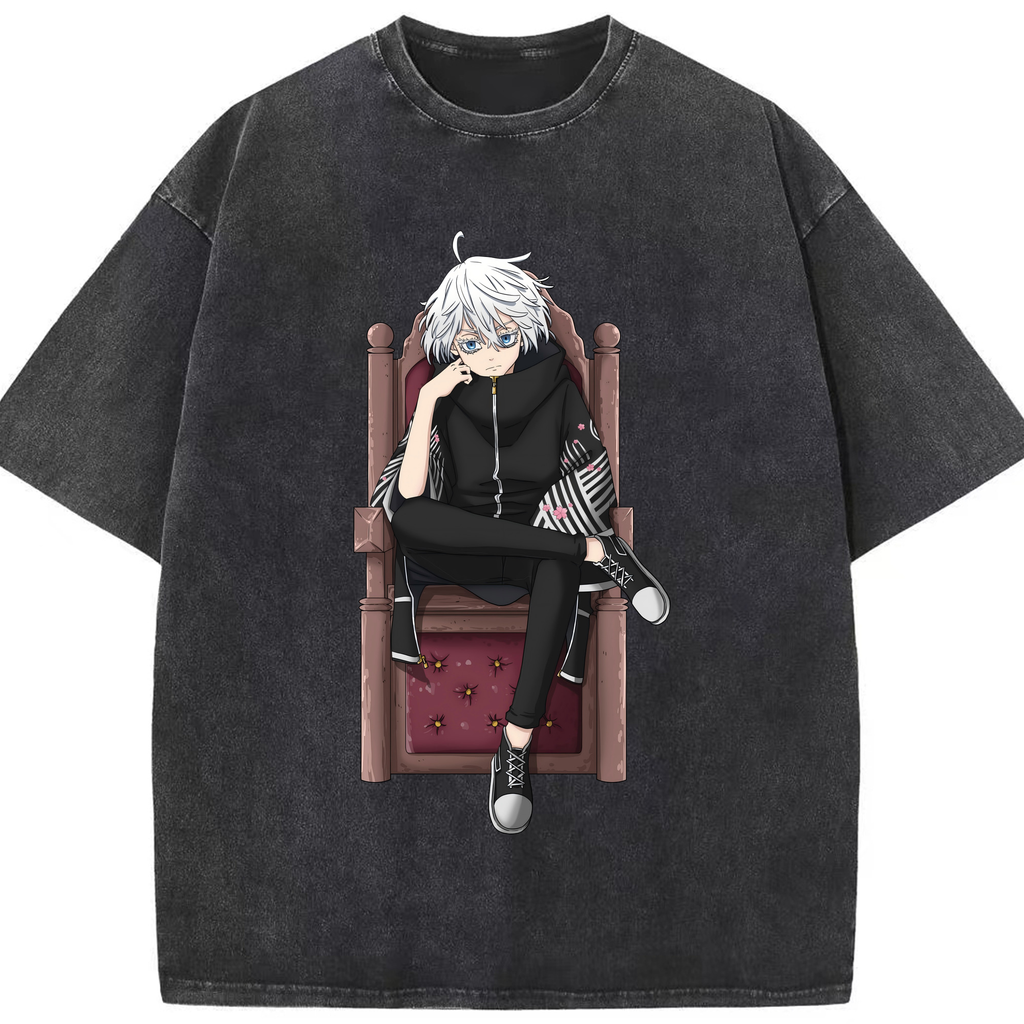 （画像用） 東京リベンジャーズ Tokyo Revengers 綿100% ヴィンテージ風 半袖Tシャツ（フロントプリント）
