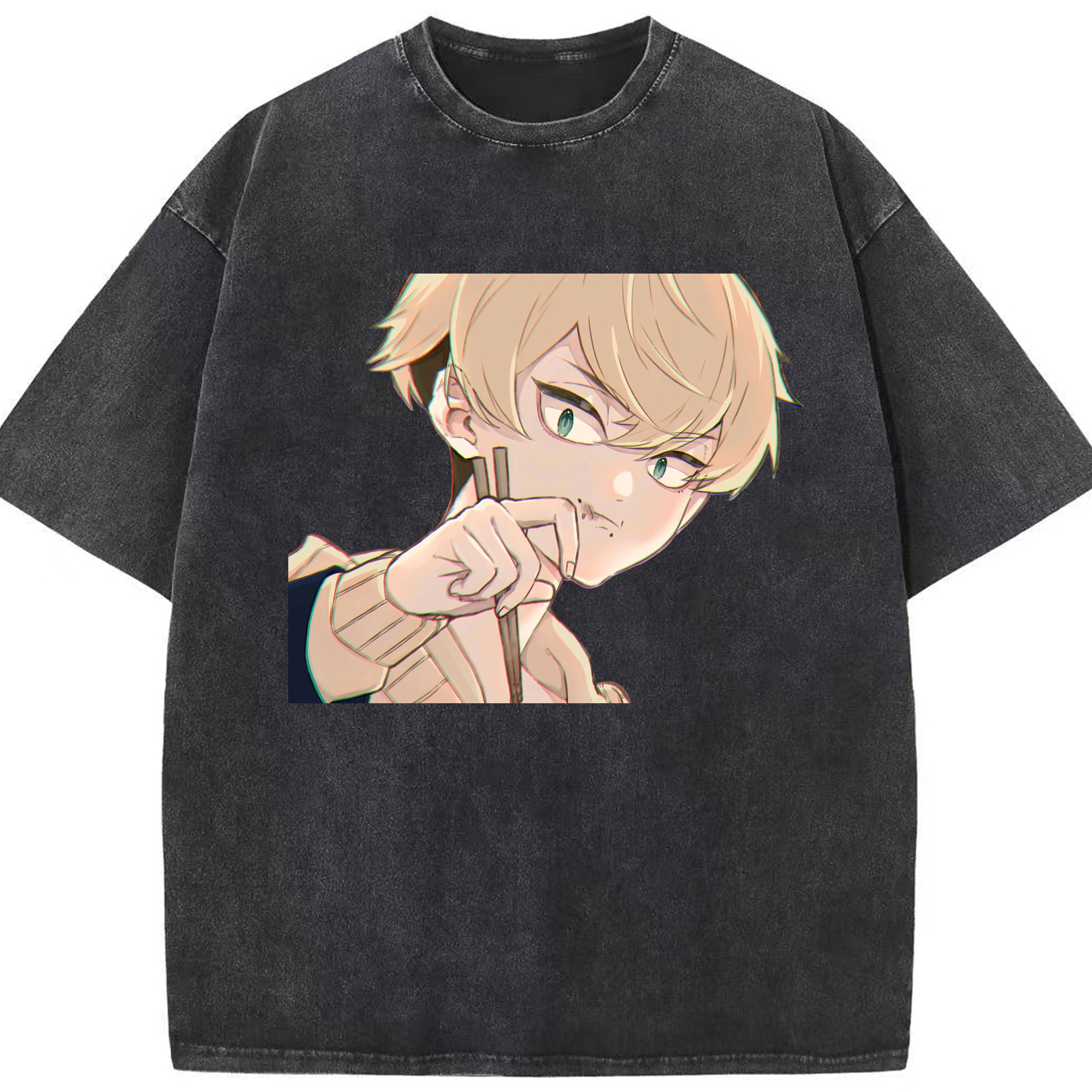 （画像用） 東京リベンジャーズ Tokyo Revengers 綿100% ヴィンテージ風 半袖Tシャツ（フロントプリント）