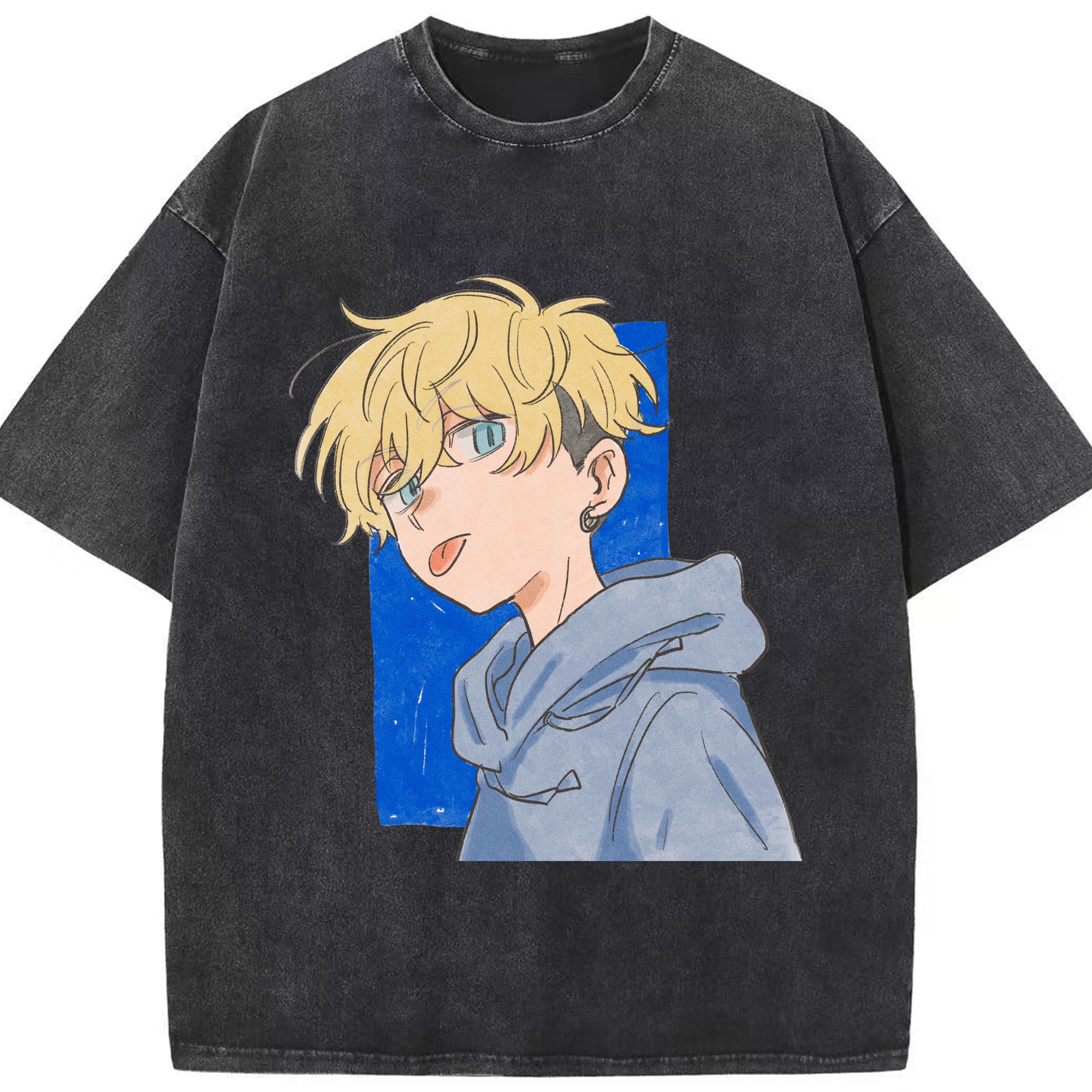（画像用） 東京リベンジャーズ Tokyo Revengers 綿100% ヴィンテージ風 半袖Tシャツ（フロントプリント）