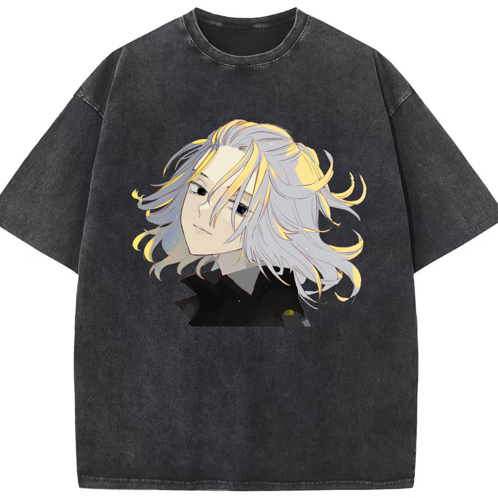 （画像用） 東京リベンジャーズ Tokyo Revengers 綿100% ヴィンテージ風 半袖Tシャツ（フロントプリント）