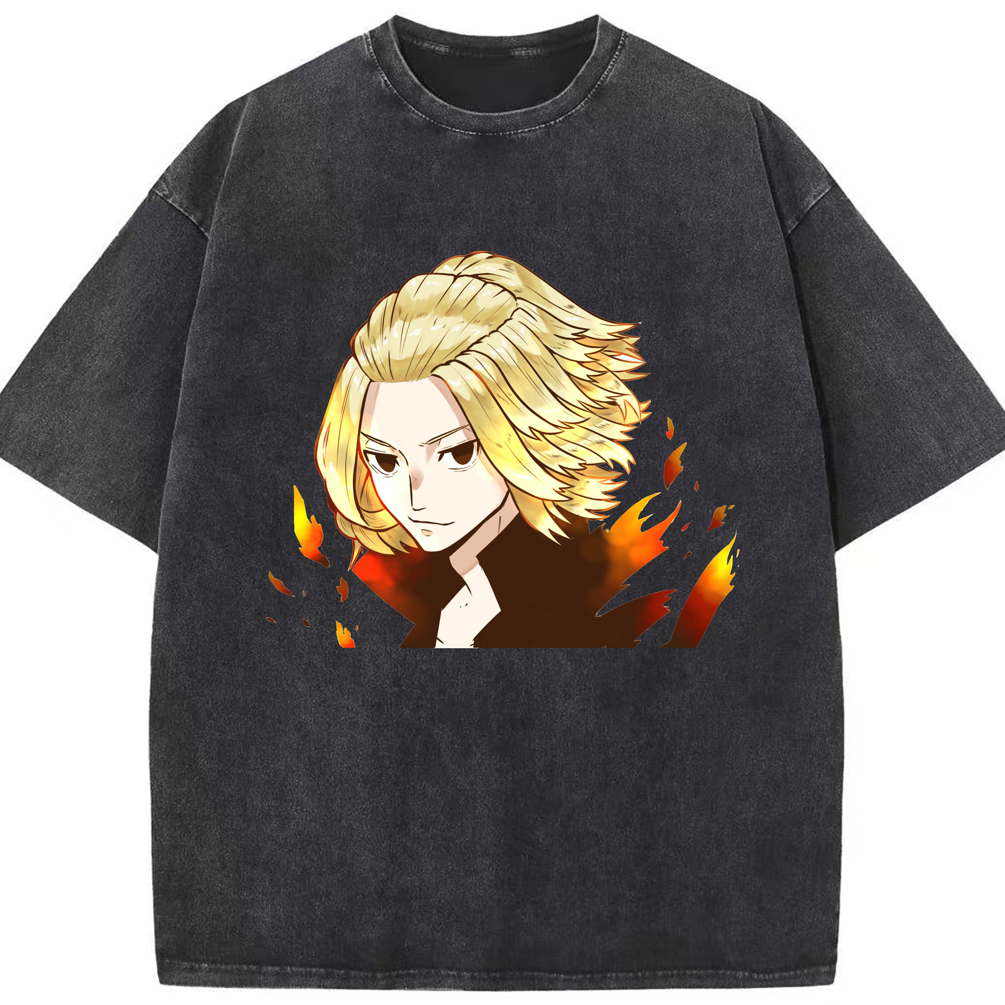 （画像用） 東京リベンジャーズ Tokyo Revengers 綿100% ヴィンテージ風 半袖Tシャツ（フロントプリント）