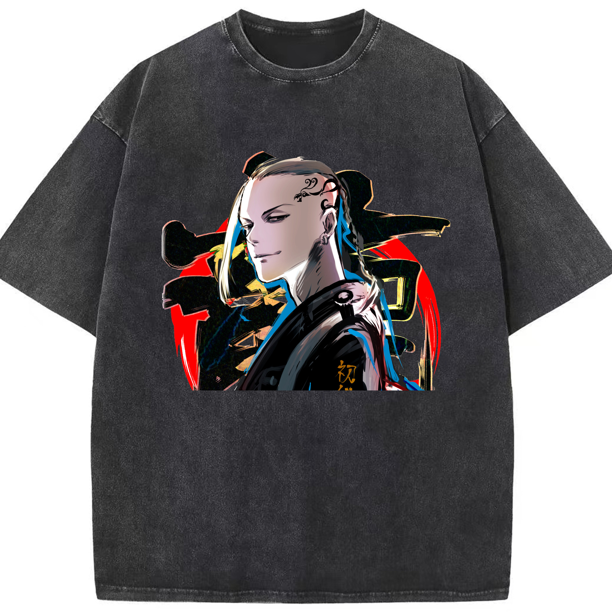 （画像用） 東京リベンジャーズ Tokyo Revengers 綿100% ヴィンテージ風 半袖Tシャツ（フロントプリント）