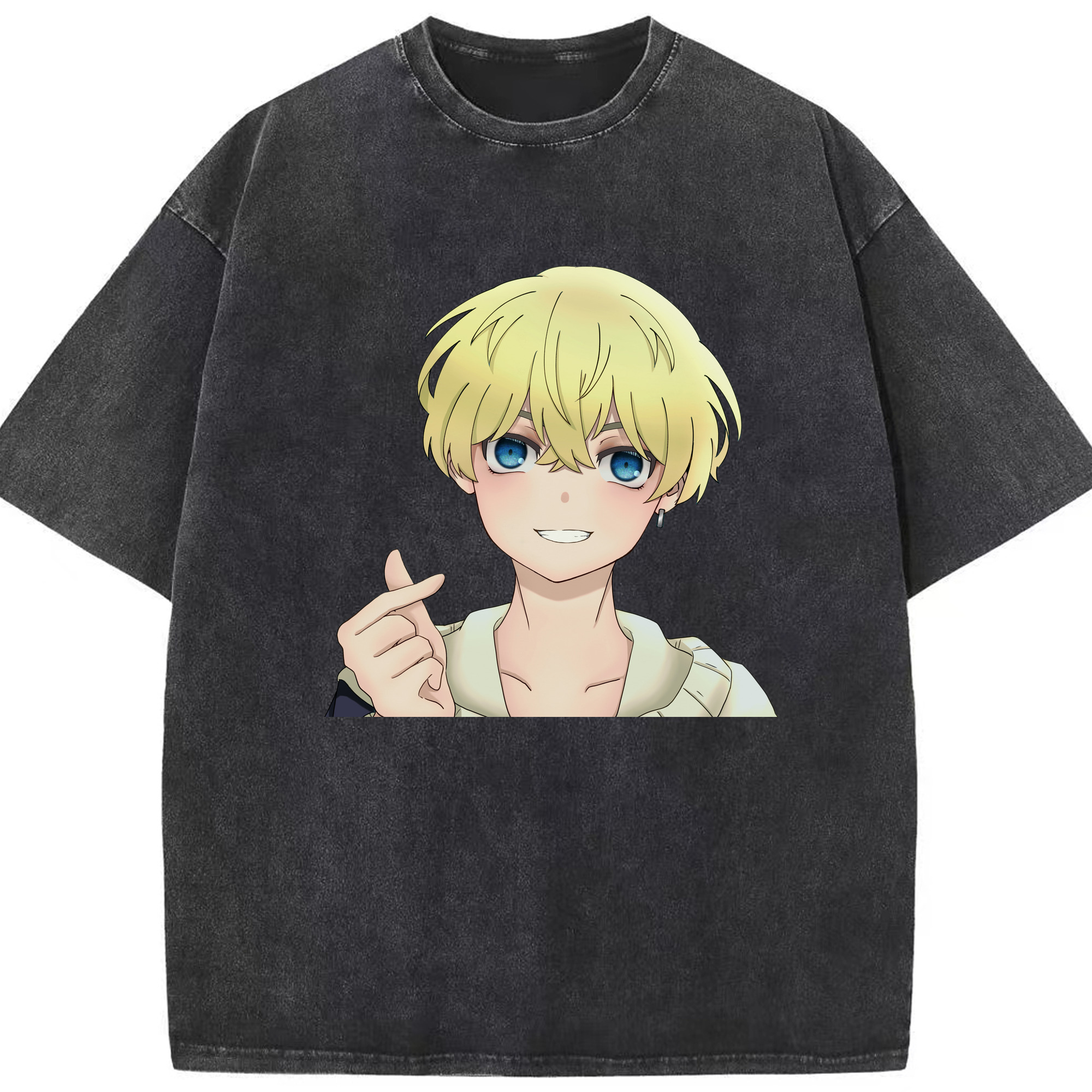 （画像用） 東京リベンジャーズ Tokyo Revengers 綿100% ヴィンテージ風 半袖Tシャツ（フロントプリント）