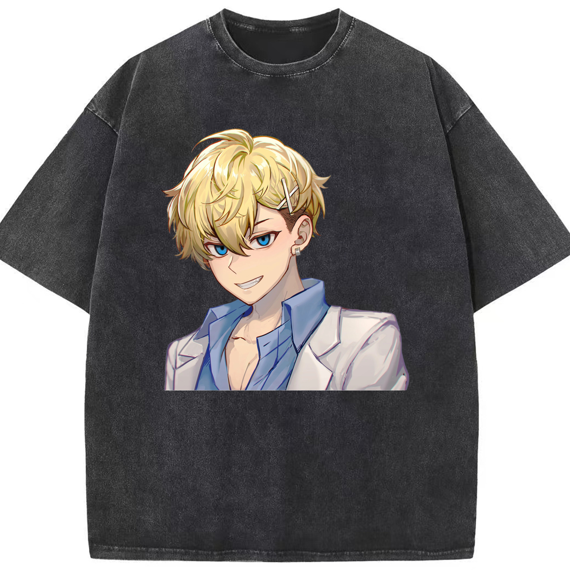 （画像用） 東京リベンジャーズ Tokyo Revengers 綿100% ヴィンテージ風 半袖Tシャツ（フロントプリント）