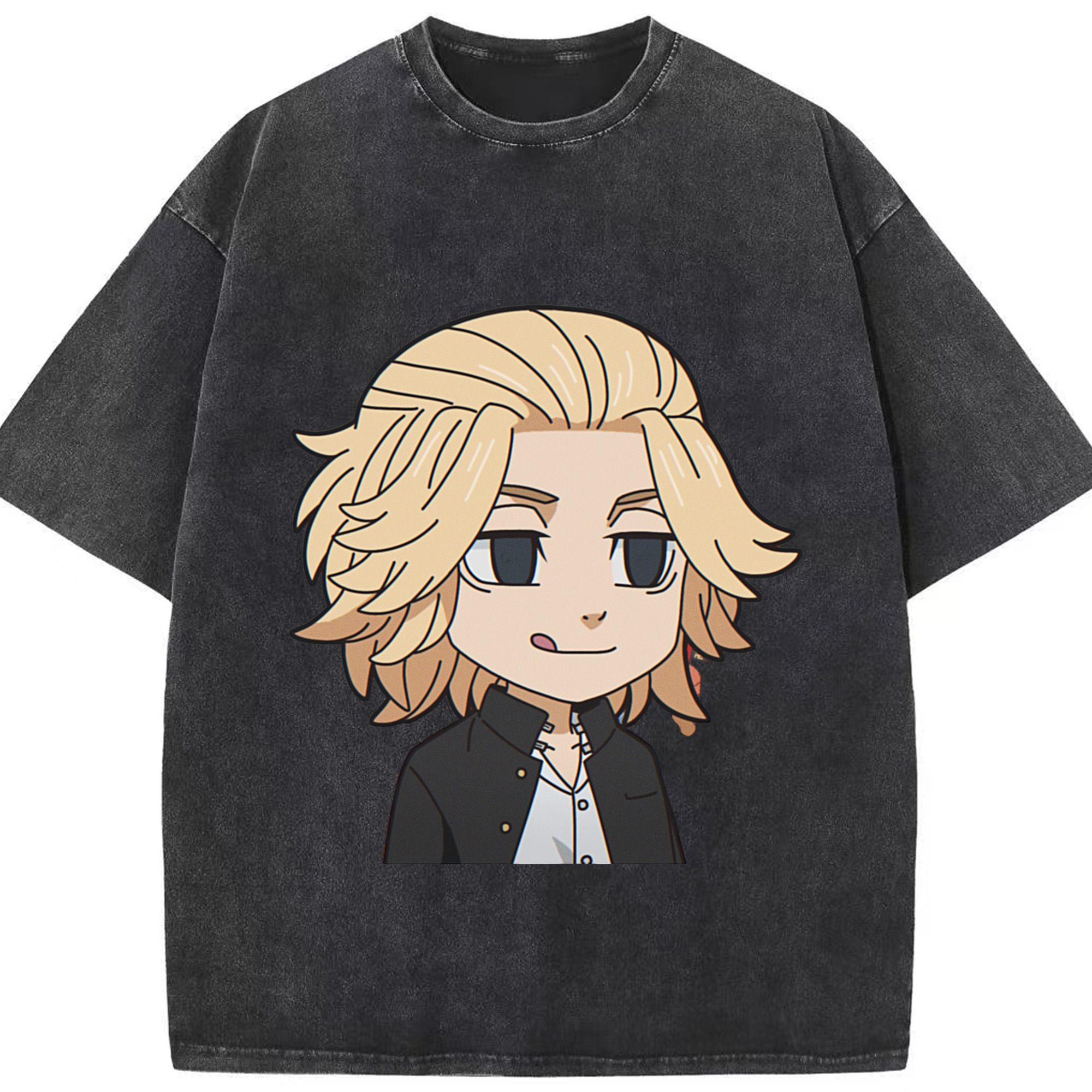 （画像用） 東京リベンジャーズ Tokyo Revengers 綿100% ヴィンテージ風 半袖Tシャツ（フロントプリント）