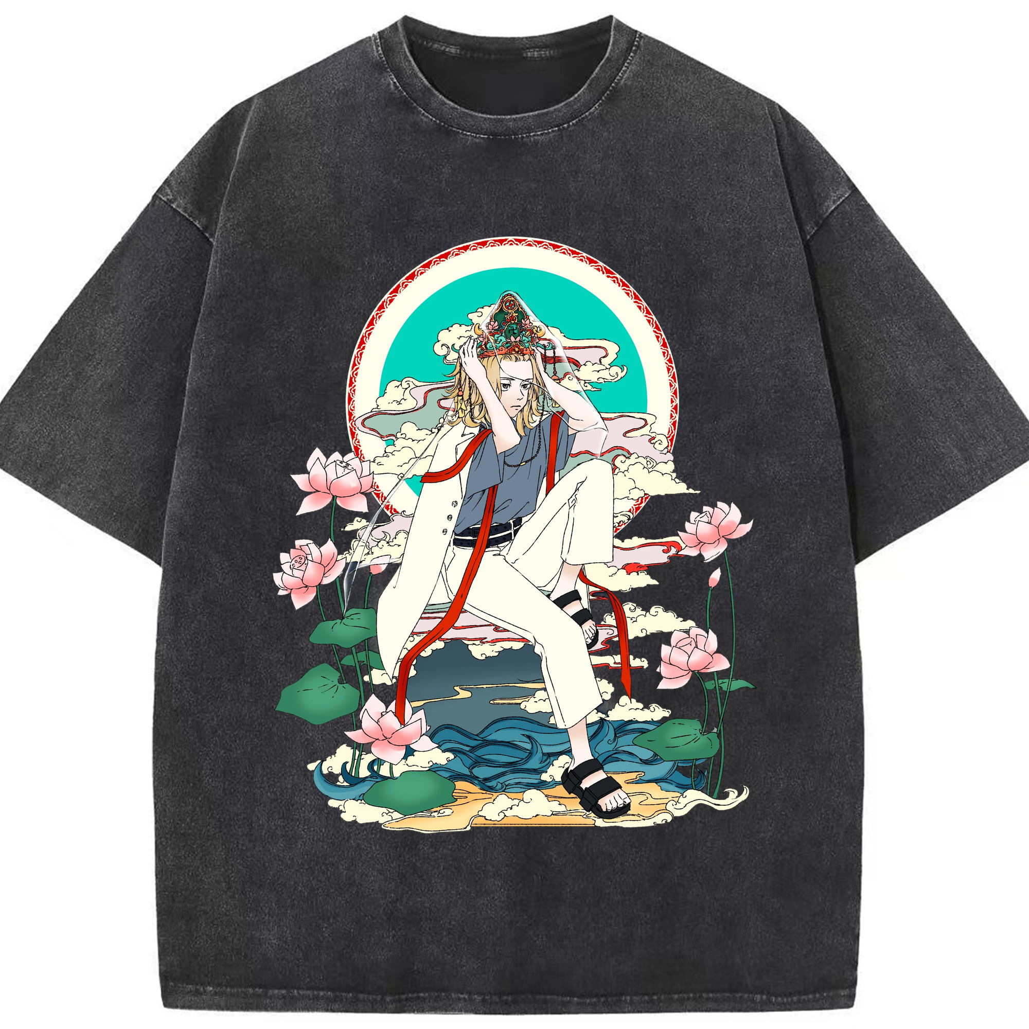 （画像用） 東京リベンジャーズ Tokyo Revengers 綿100% ヴィンテージ風 半袖Tシャツ（フロントプリント）