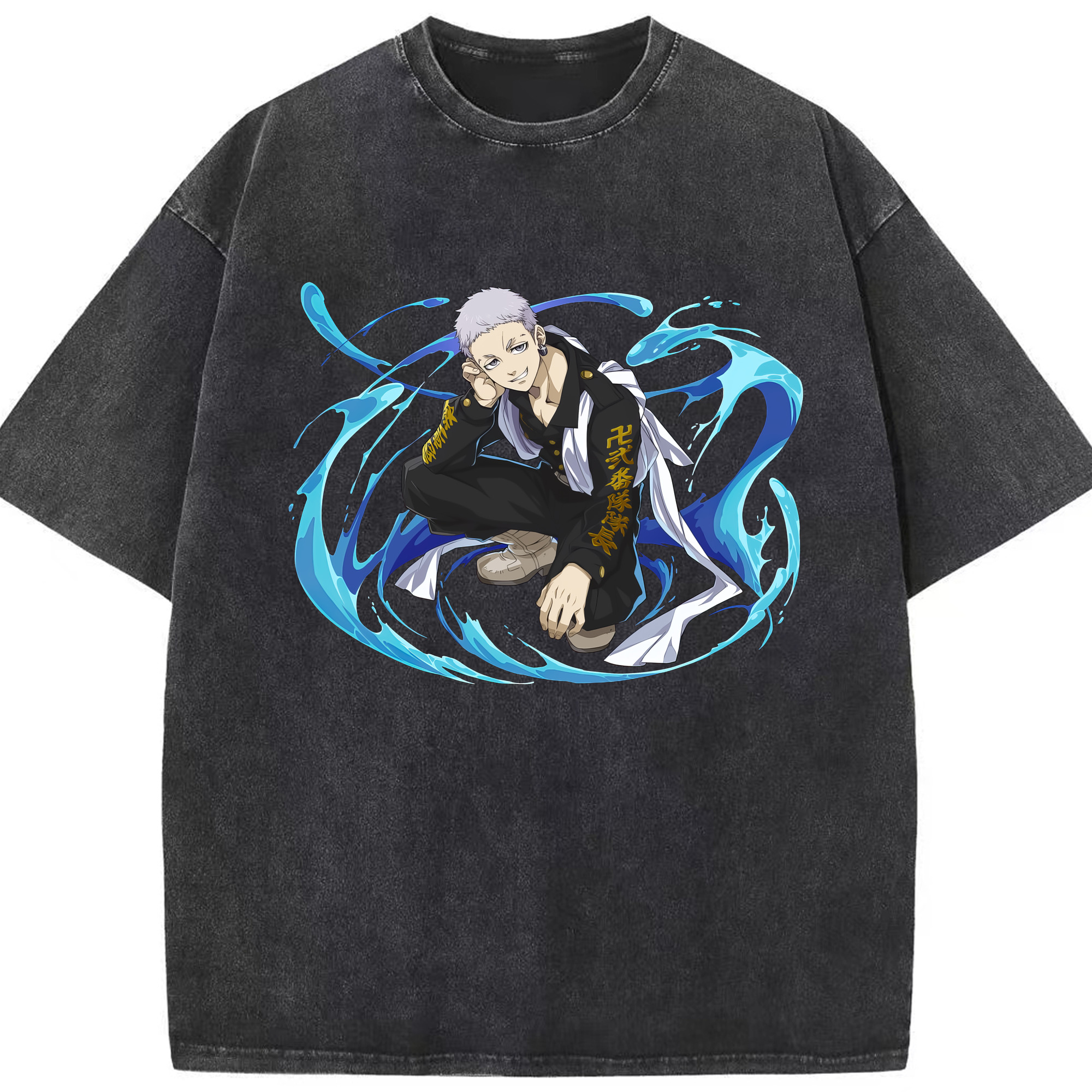 （画像用） 東京リベンジャーズ Tokyo Revengers 綿100% ヴィンテージ風 半袖Tシャツ（フロントプリント）