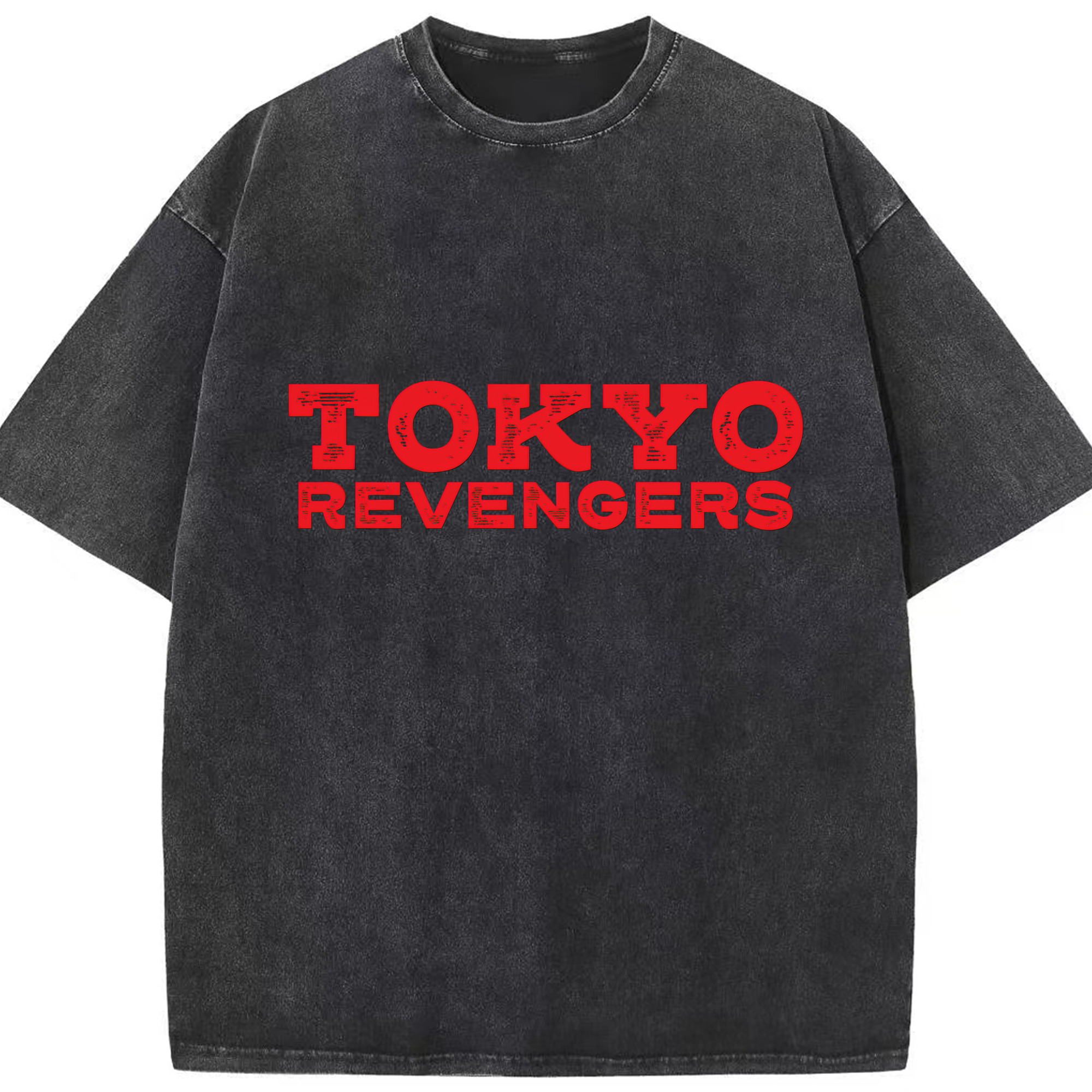 （画像用） 東京リベンジャーズ Tokyo Revengers 綿100% ヴィンテージ風 半袖Tシャツ（フロントプリント）