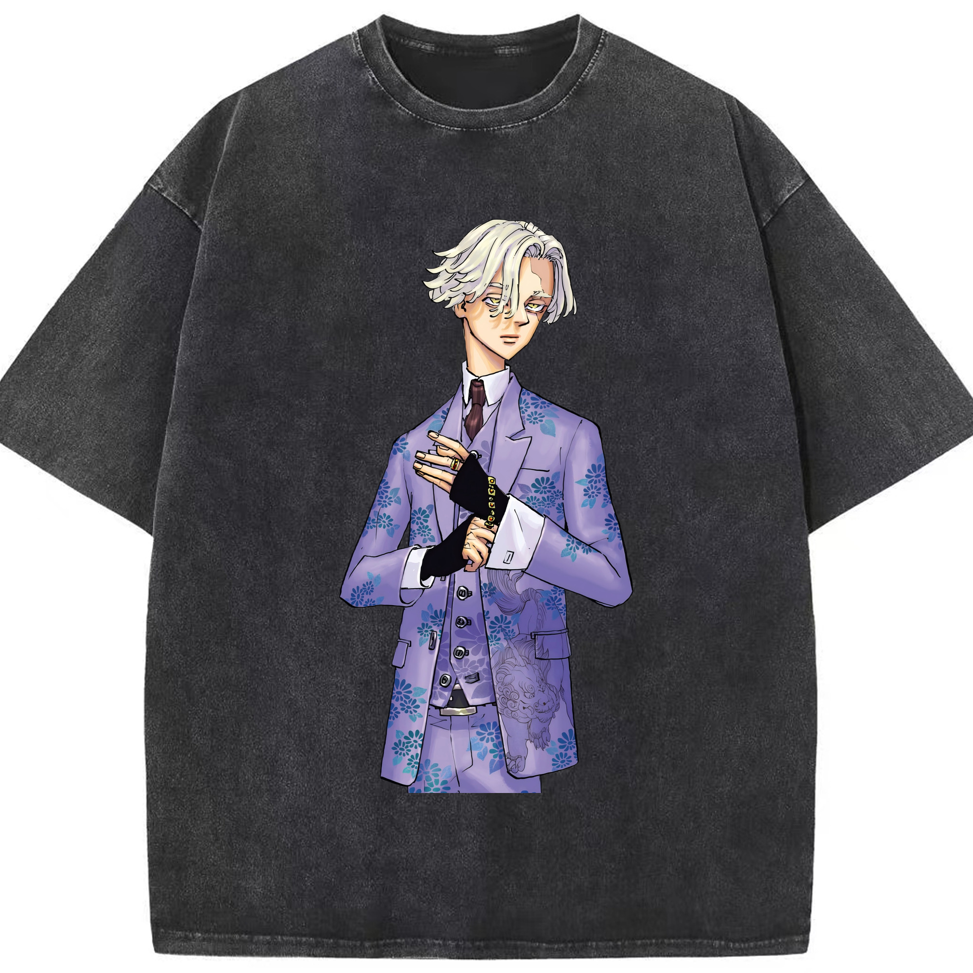 （画像用） 東京リベンジャーズ Tokyo Revengers 綿100% ヴィンテージ風 半袖Tシャツ（フロントプリント）