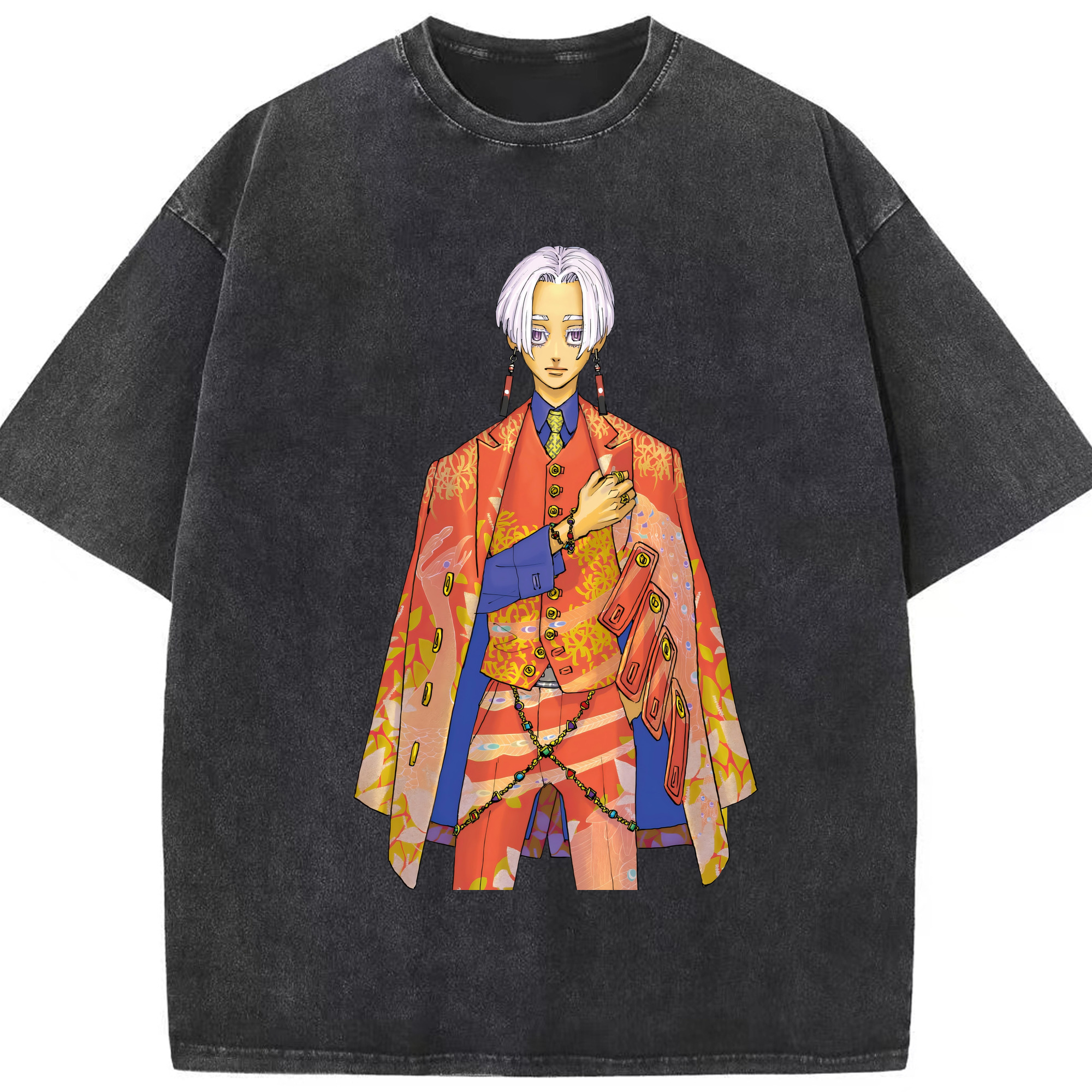 （画像用） 東京リベンジャーズ Tokyo Revengers 綿100% ヴィンテージ風 半袖Tシャツ（フロントプリント）