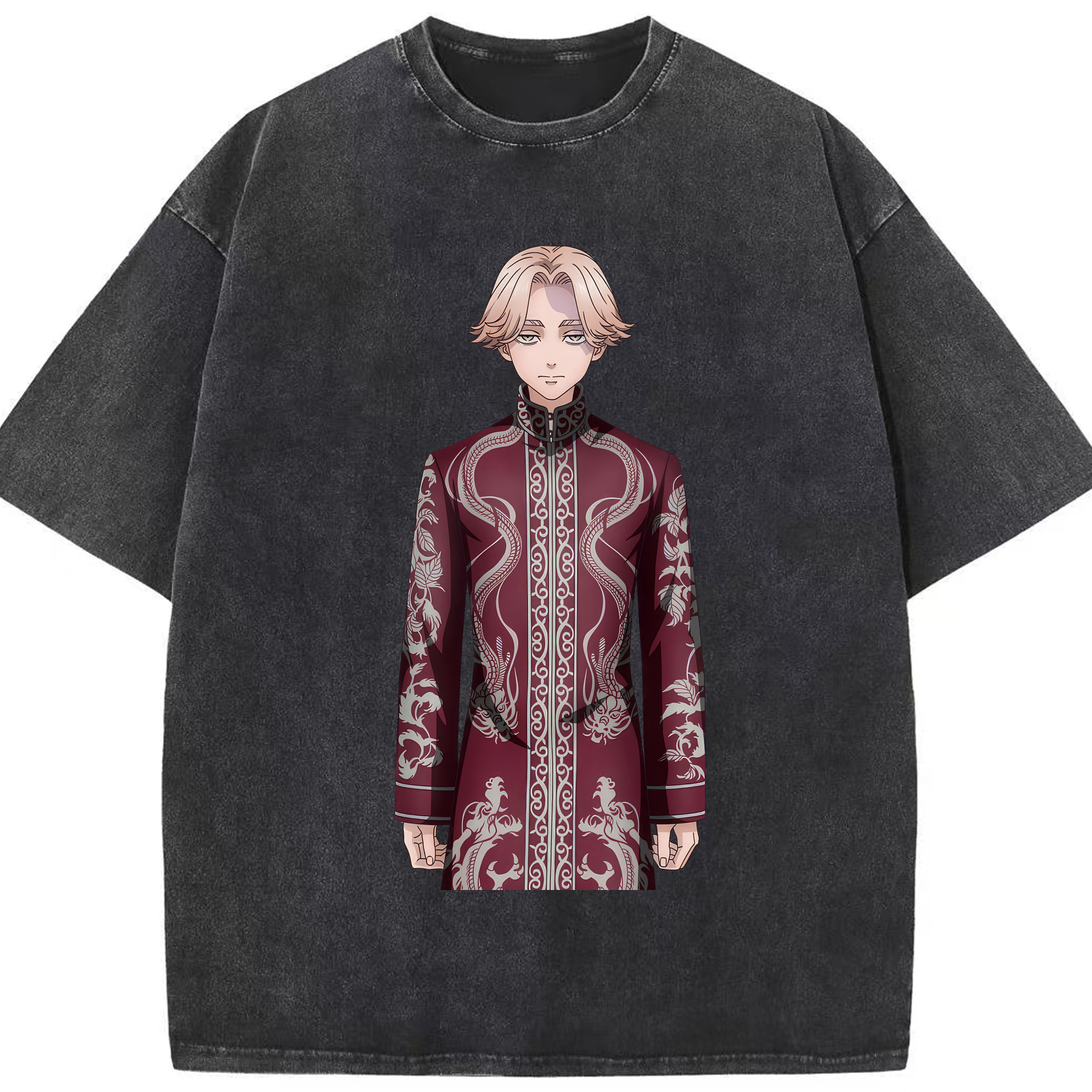 （画像用） 東京リベンジャーズ Tokyo Revengers 綿100% ヴィンテージ風 半袖Tシャツ（フロントプリント）