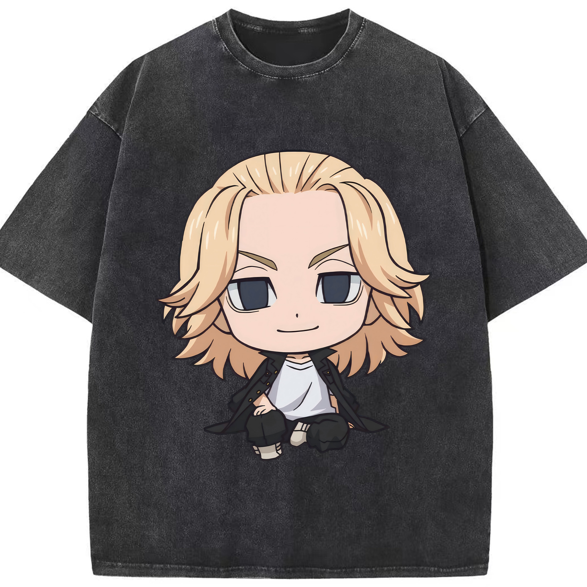 （画像用） 東京リベンジャーズ Tokyo Revengers 綿100% ヴィンテージ風 半袖Tシャツ（フロントプリント）