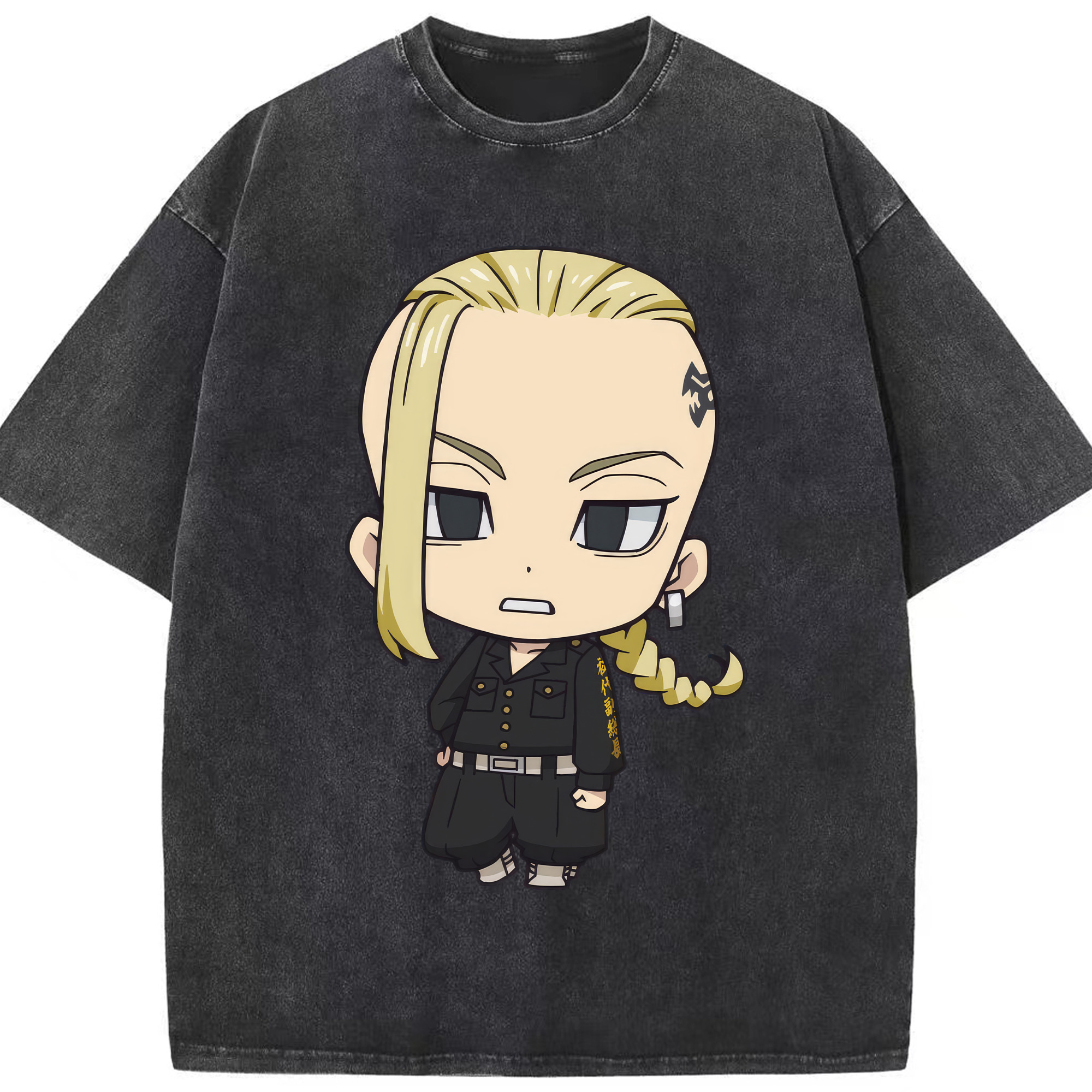 （画像用） 東京リベンジャーズ Tokyo Revengers 綿100% ヴィンテージ風 半袖Tシャツ（フロントプリント）