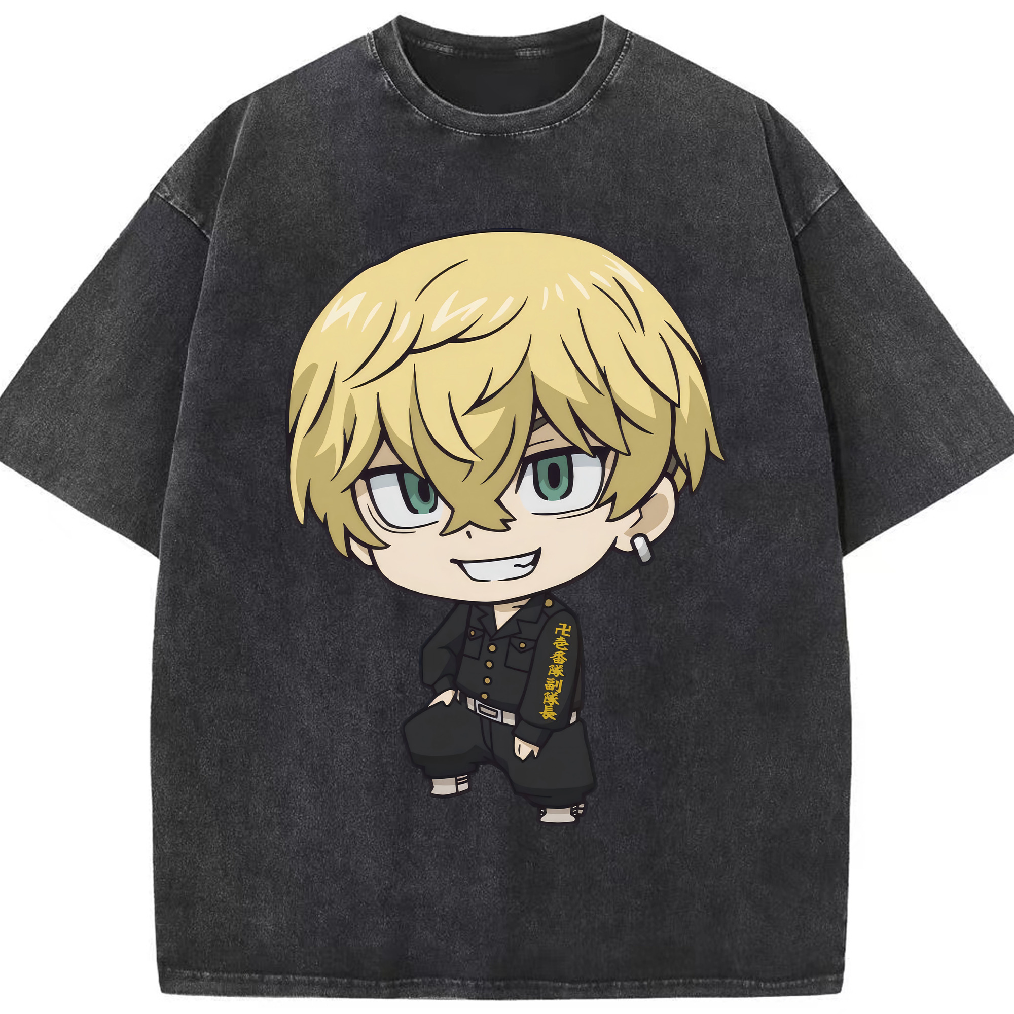 （画像用） 東京リベンジャーズ Tokyo Revengers 綿100% ヴィンテージ風 半袖Tシャツ（フロントプリント）